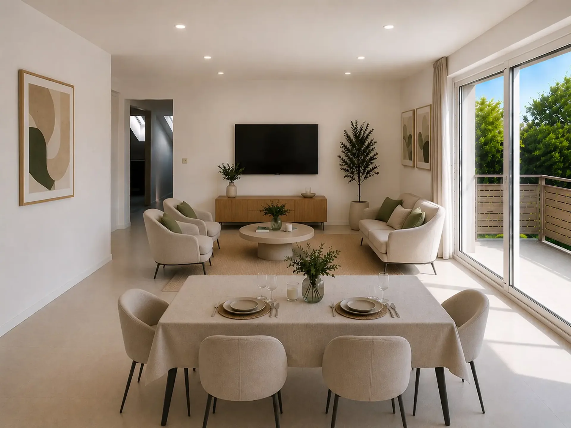 82 m² di comfort all'ultimo piano con balcone di 10,60 m²