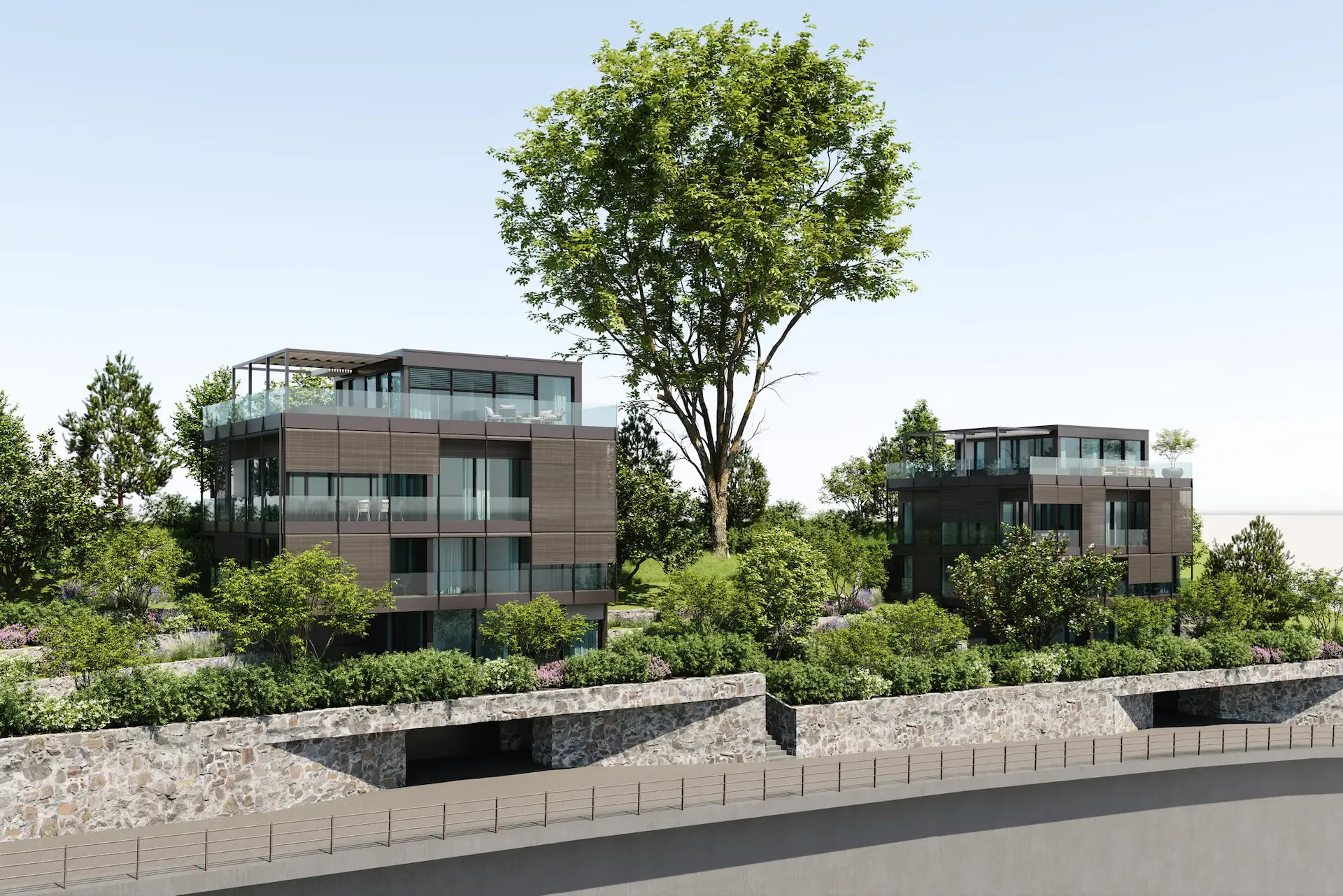 Terrain à construire dans la ville de Lucerne avec projet de villa approuvé