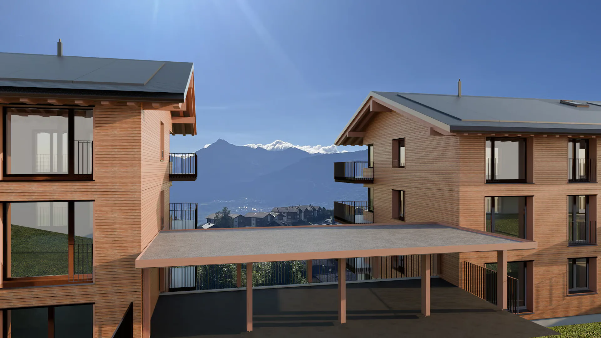 Nax - Attique 4,5 Zimmer - Balkon zum Himmel D31