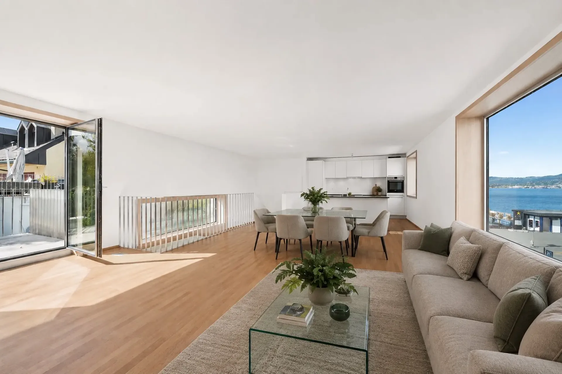 Moderne Dachgeschosswohnung im Zentrum von Villeneuve