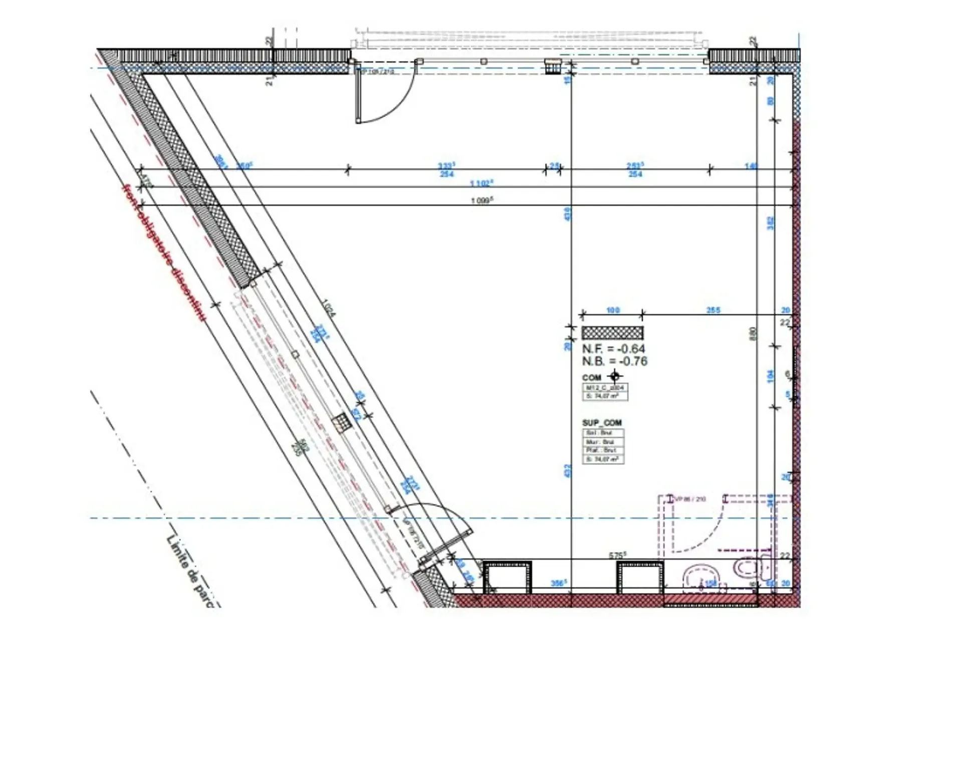 Kommerzielle Fläche ideal nahe dem Bahnhof gelegen