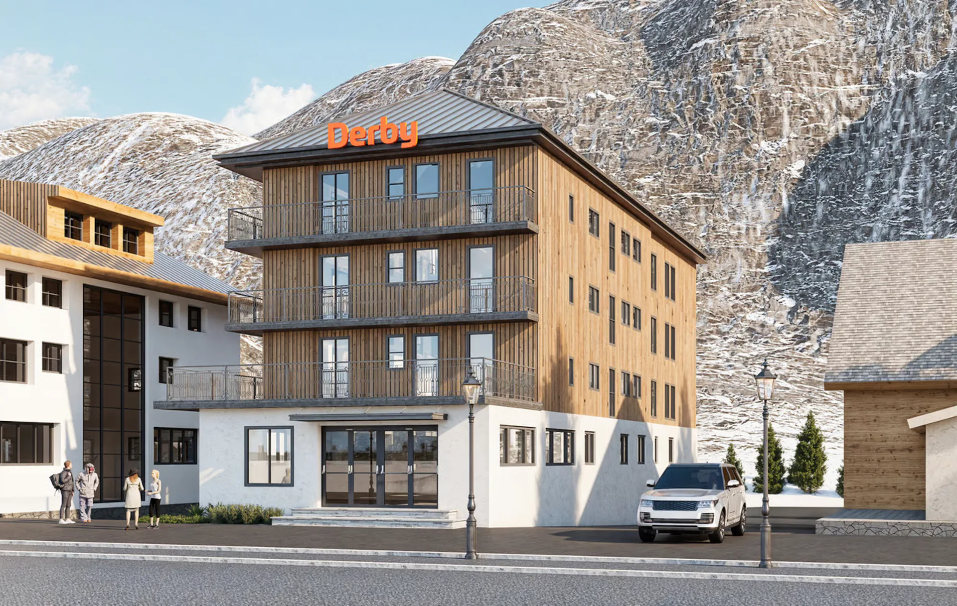 Projekt der Renovierung des Hotels Derby - Loèche-les-Bains