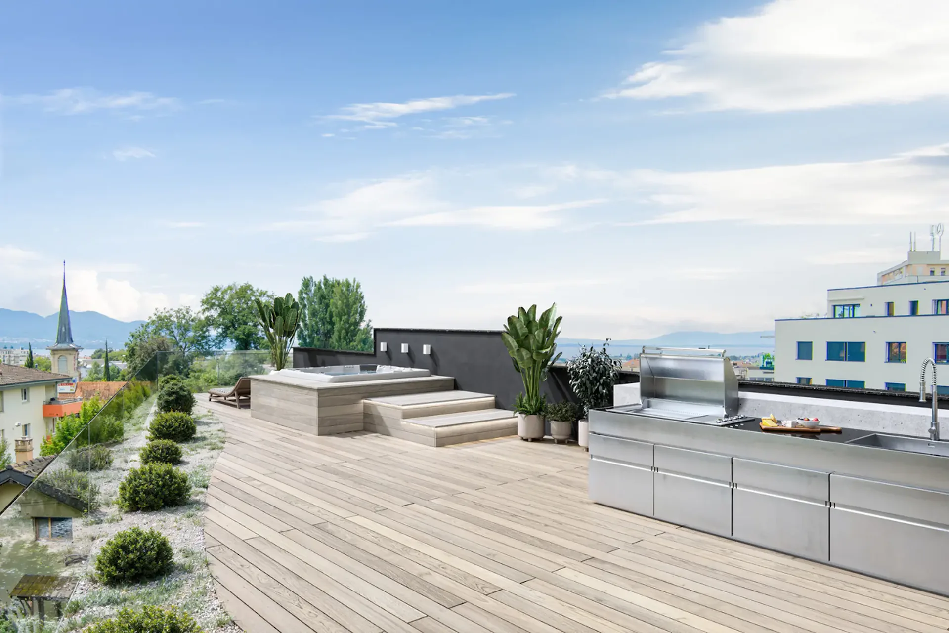 Duplex von Ausnahme mit 4,5 Zimmern und Panoramablick Verkauf nach Plan