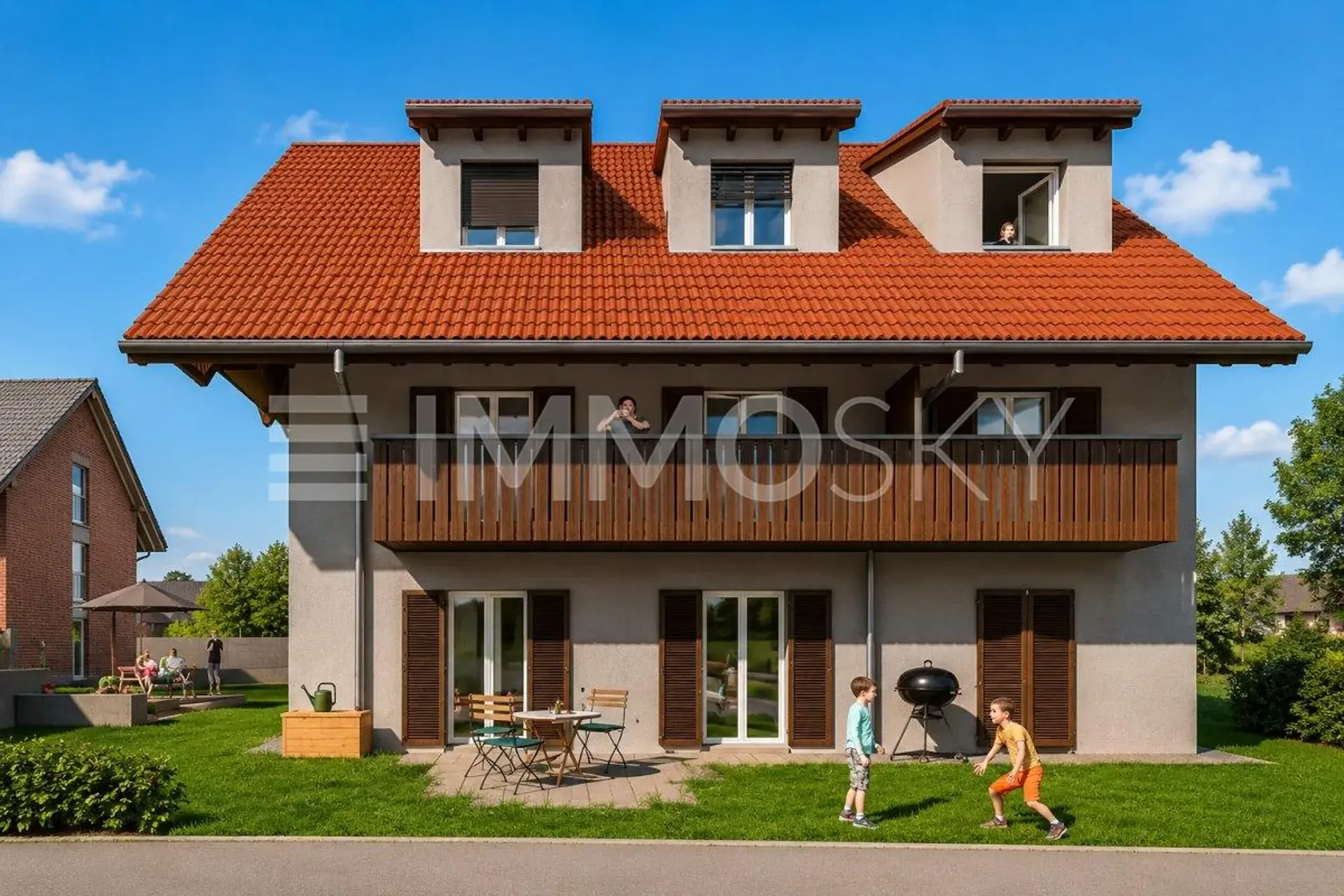 High-quality new building with stylish living ambiance