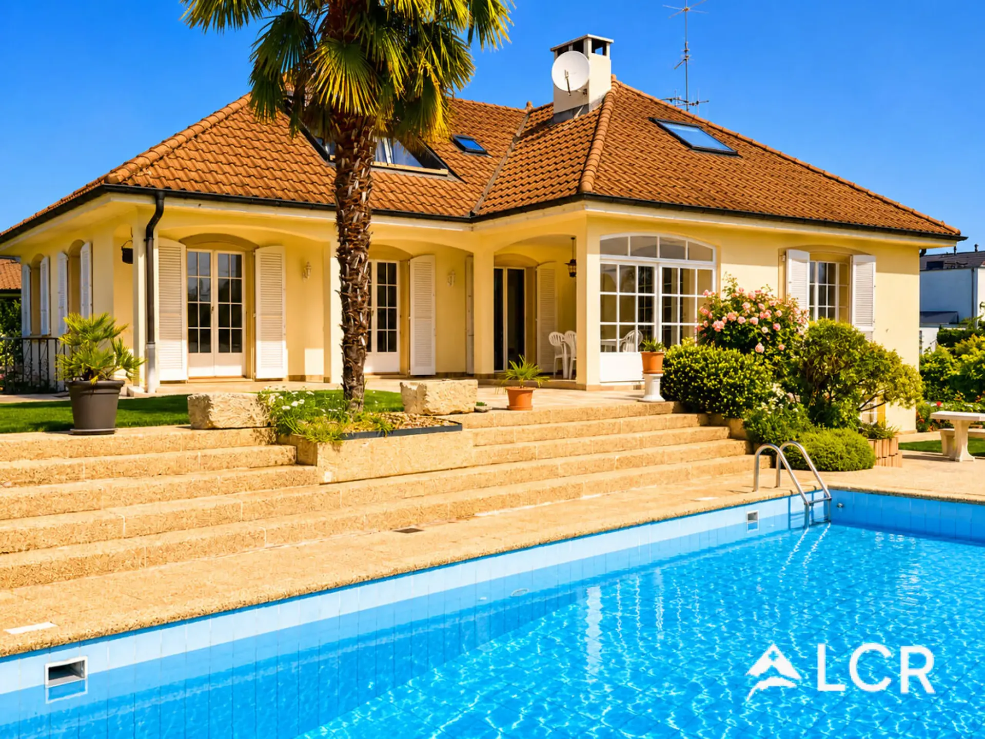 Magnifica casa familiare 8,5p / Giardino con piscina e appartamento indipendente