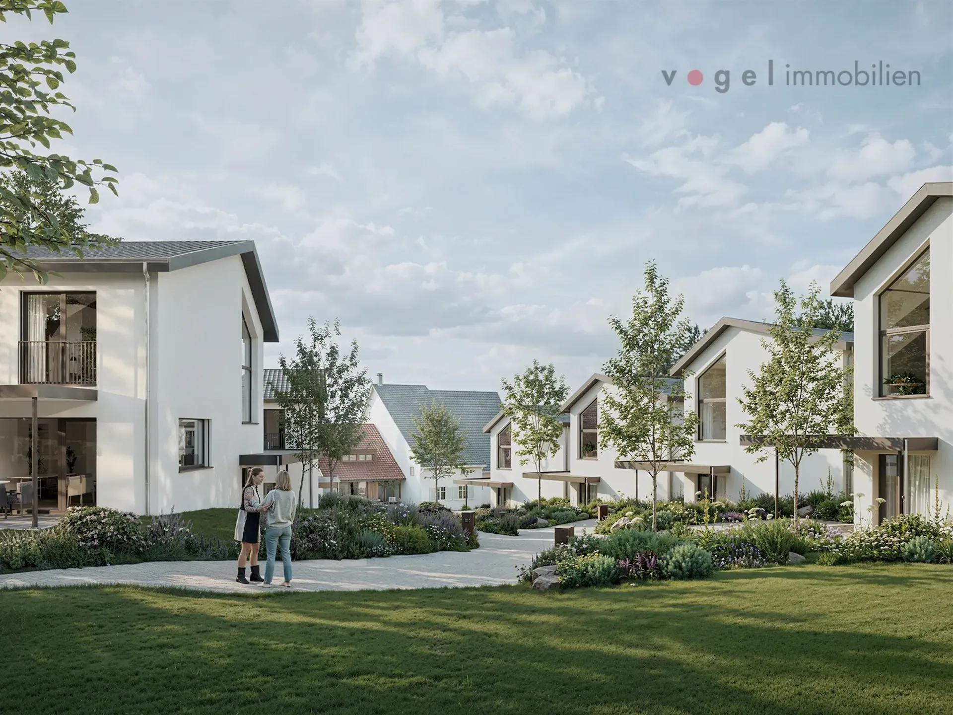 Maisonnes unifamiliales modernes à Lampenberg, vivre près de la nature avec une vue lointaine