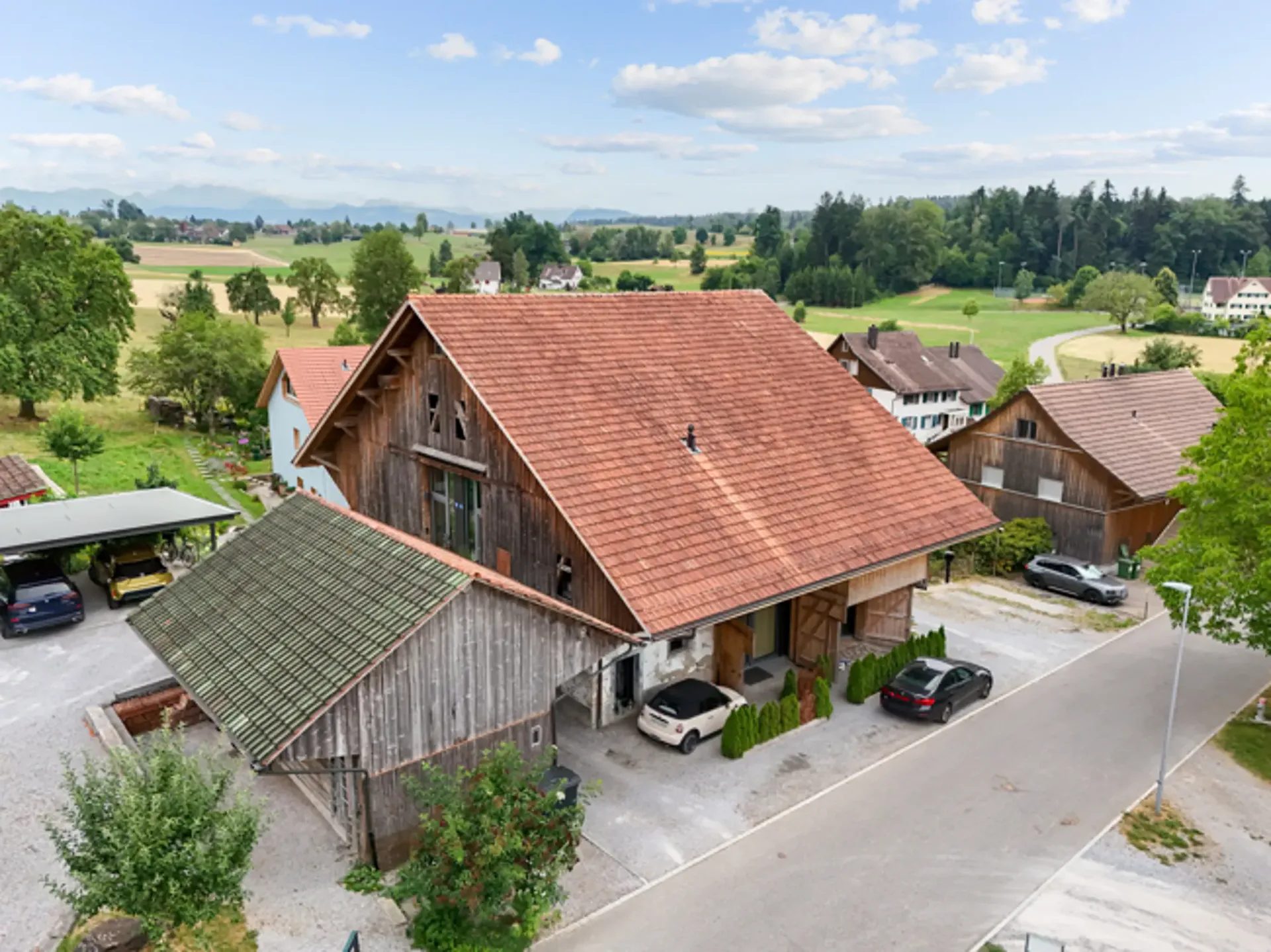 Bâtiment d'habitation et de pratique unique dans une ancienne grange