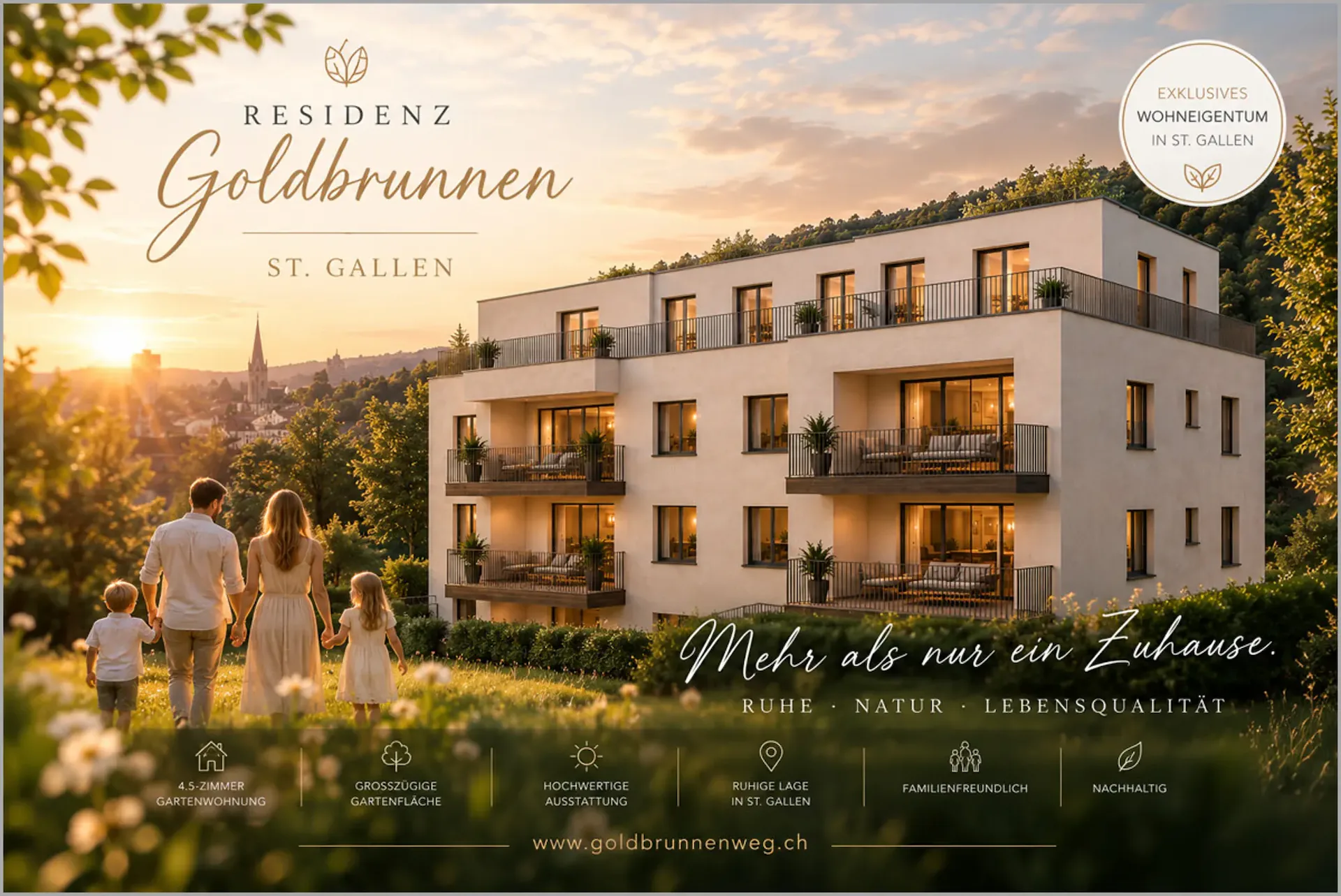 Modern living. Natural living. In the heart of St. Gallen