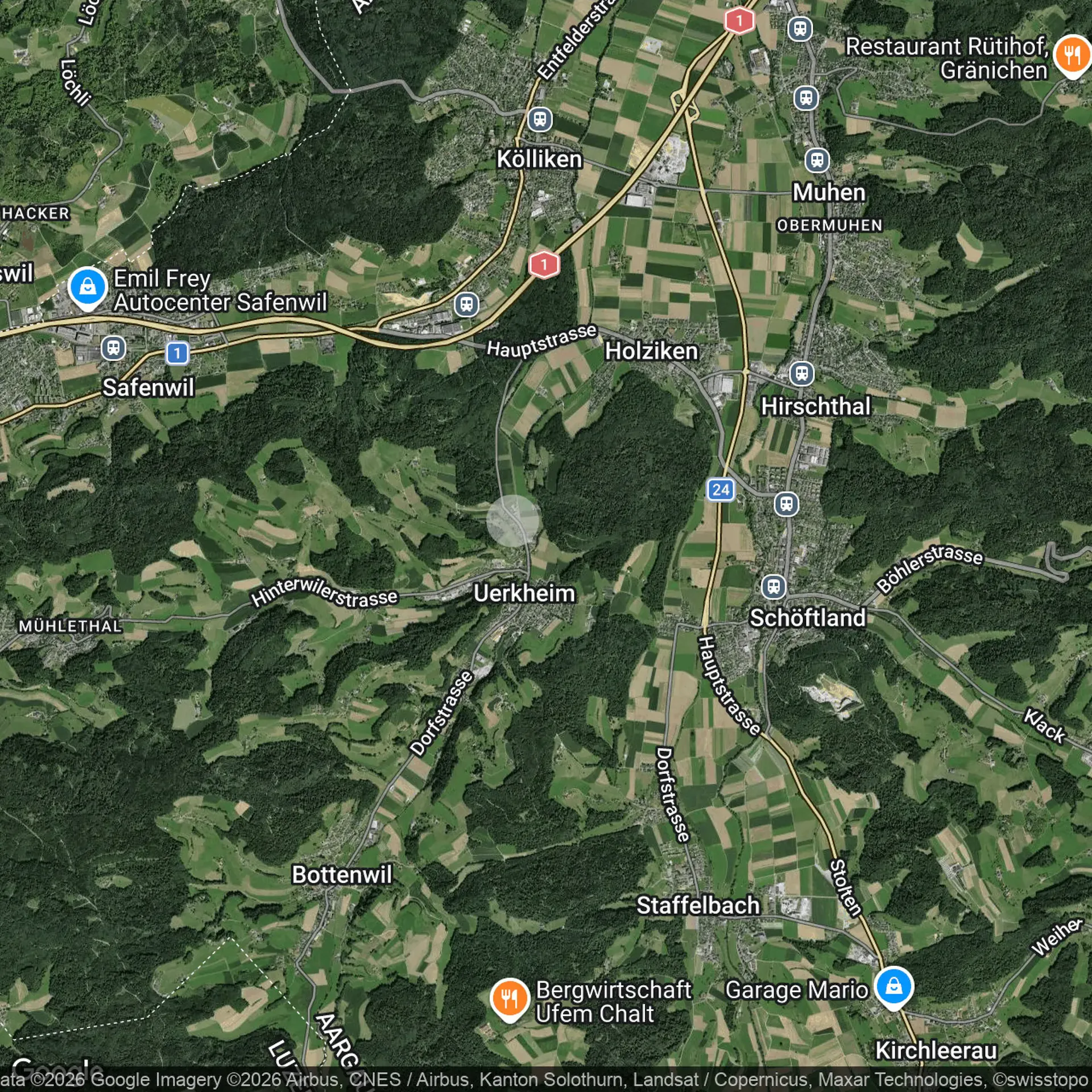 Progetto costruttivo con 3 case unifamiliari a Uerkheim