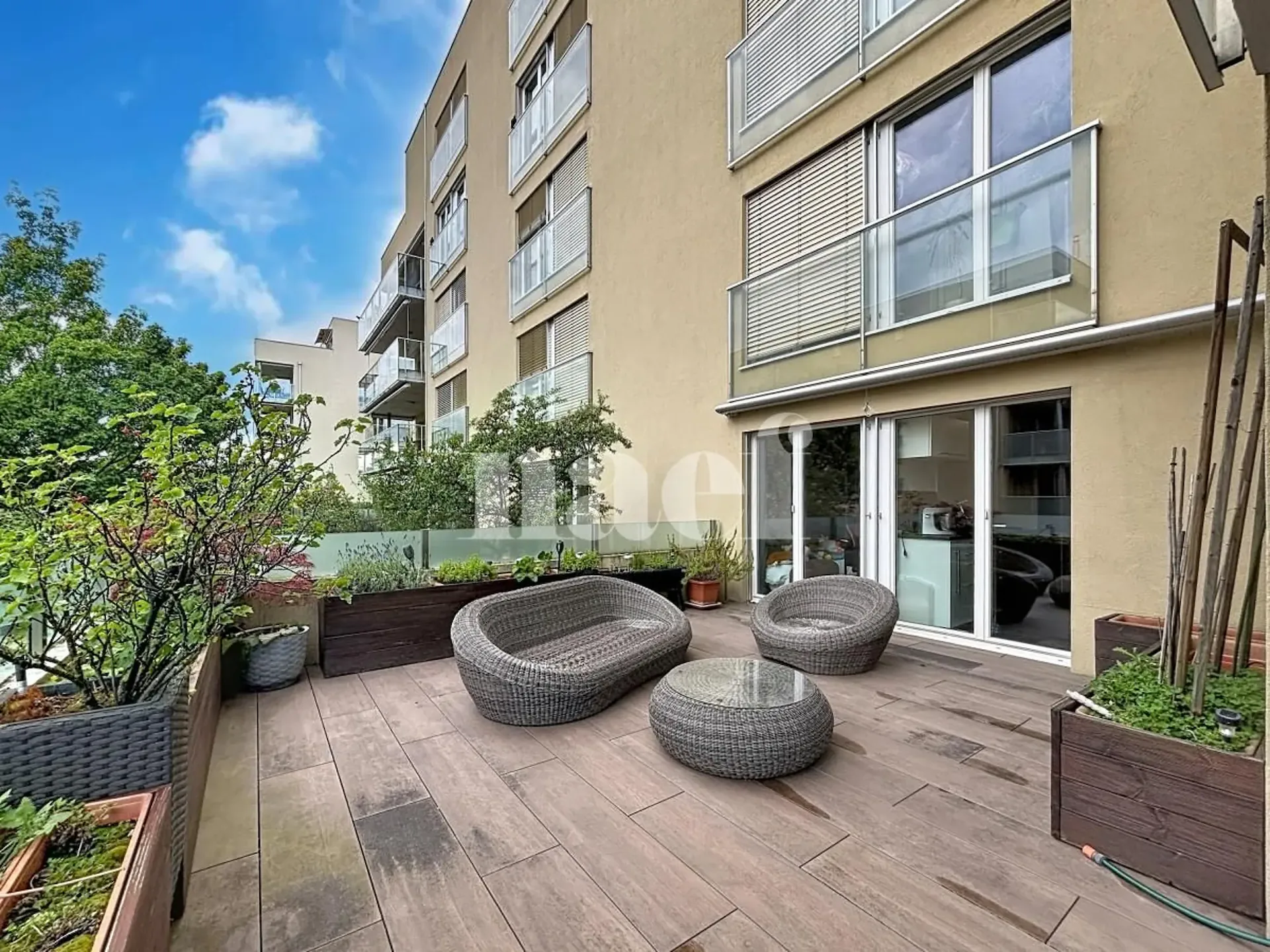 Spacious accommodation in a residence with swimming pool