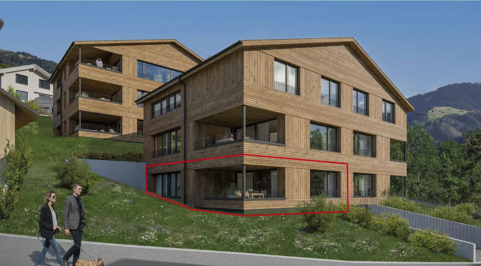 Newly built 3.5-room apartment with garden in the PRADA project, Seewis