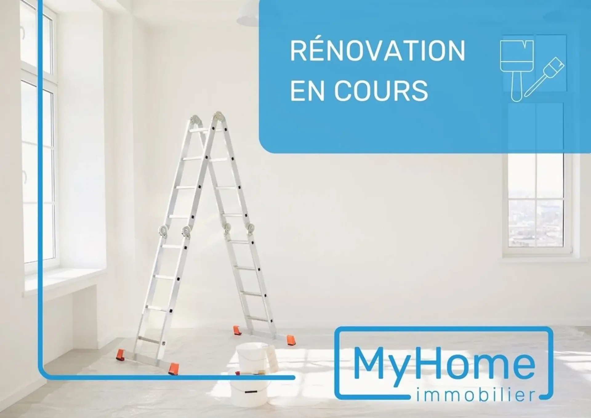 3-room apartment on the 4th floor under renovation