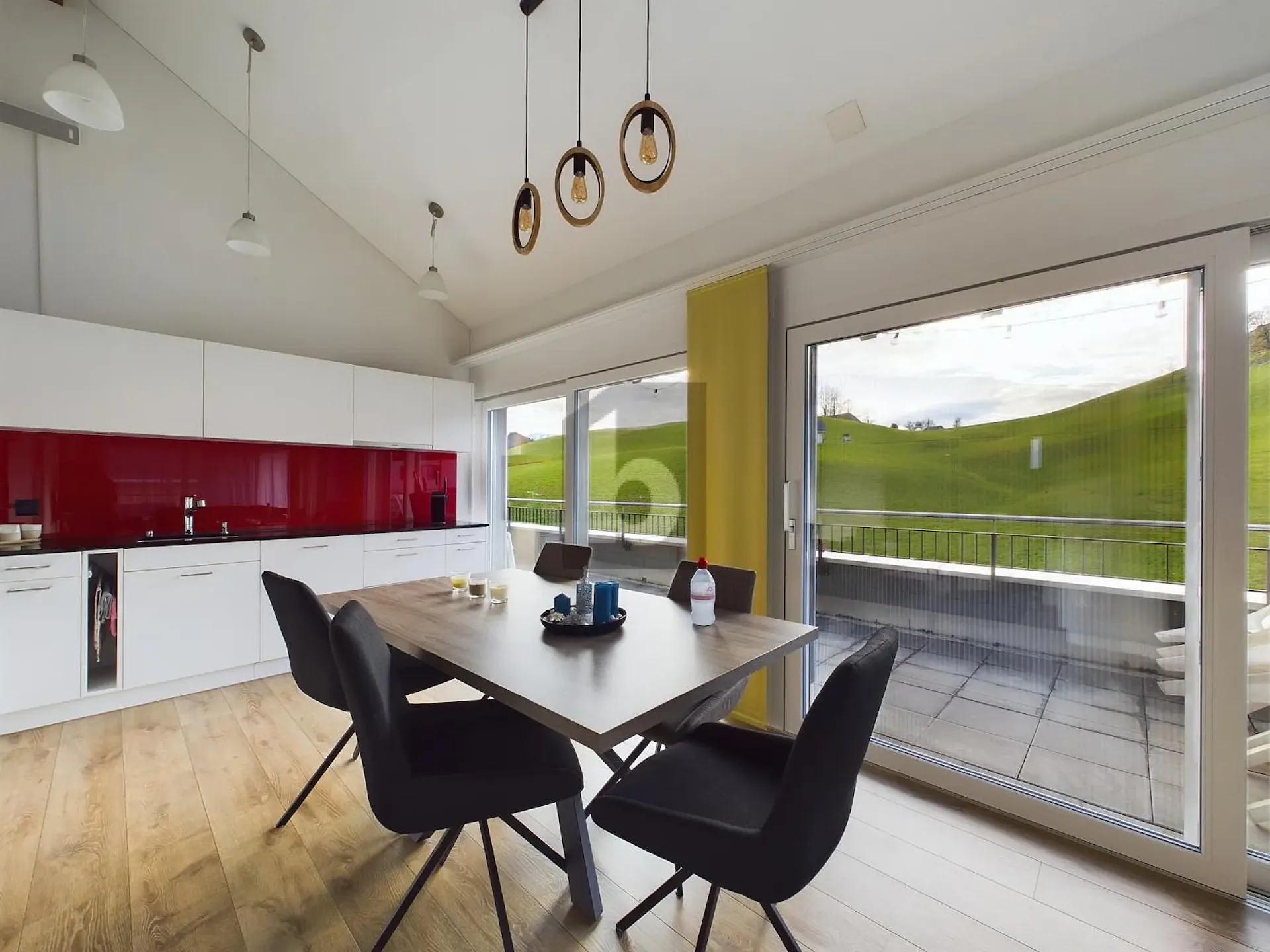 In a quiet location with unobstructed views