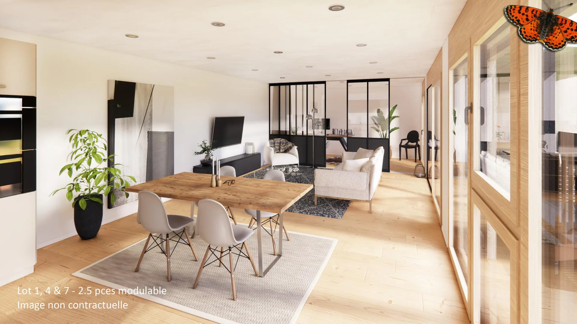 2½ rooms modular in Broc in a new promotion!