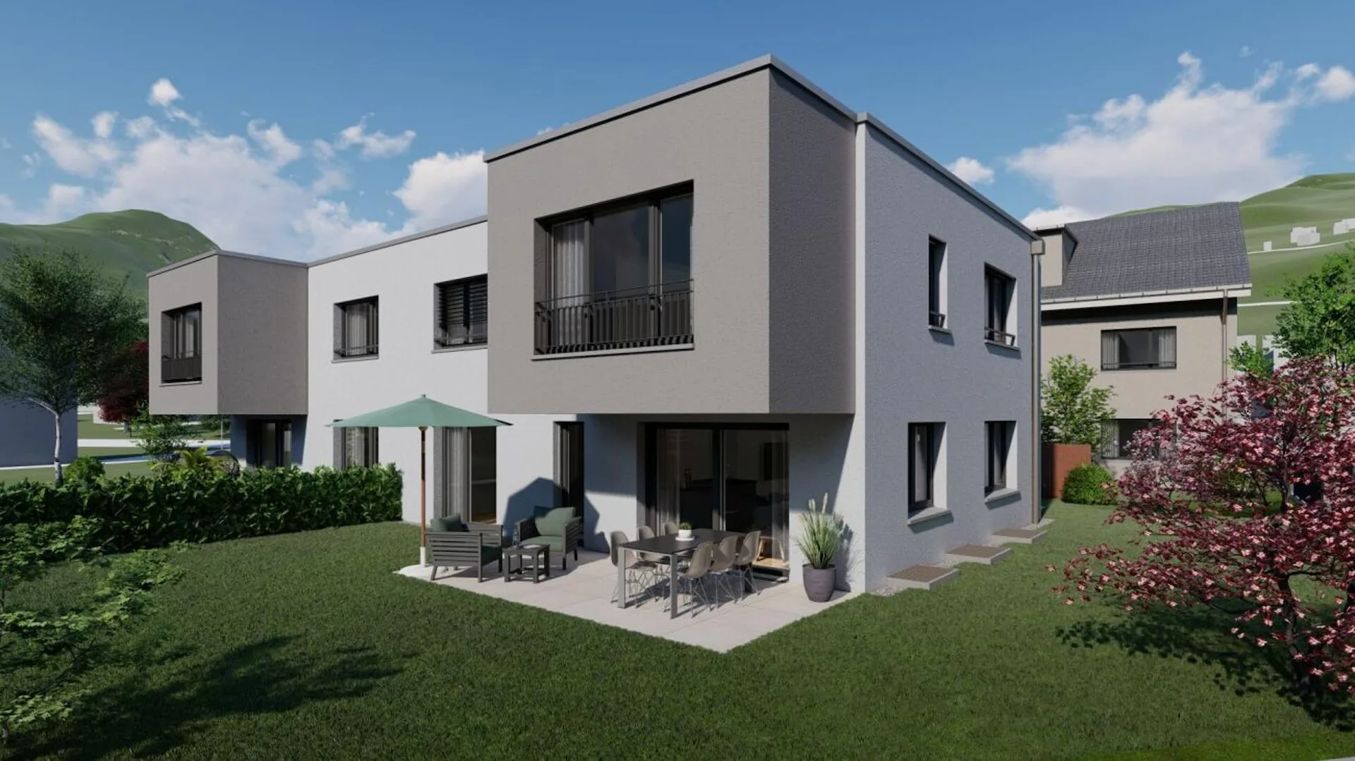 5 1/2-room semi-detached house in a rural setting