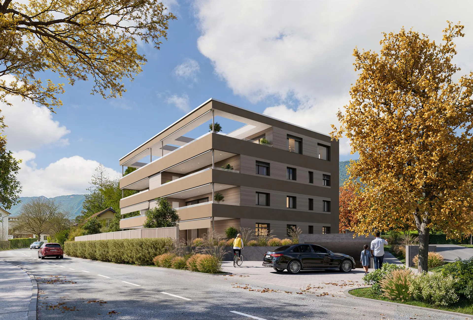 4.5 Zimmer-Wohnung (D) im 1.OG, mit 144 m2 Netto-Wohnfläche und 29.5m2 Balkon