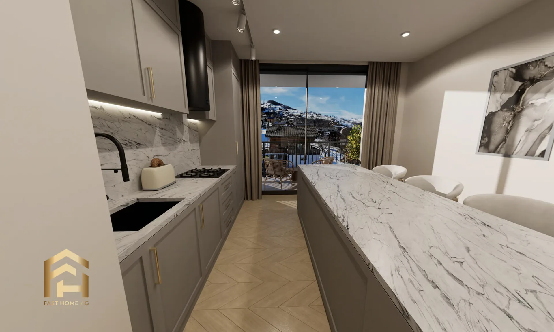 Exclusive new construction project: High-quality 5.5-room apartment