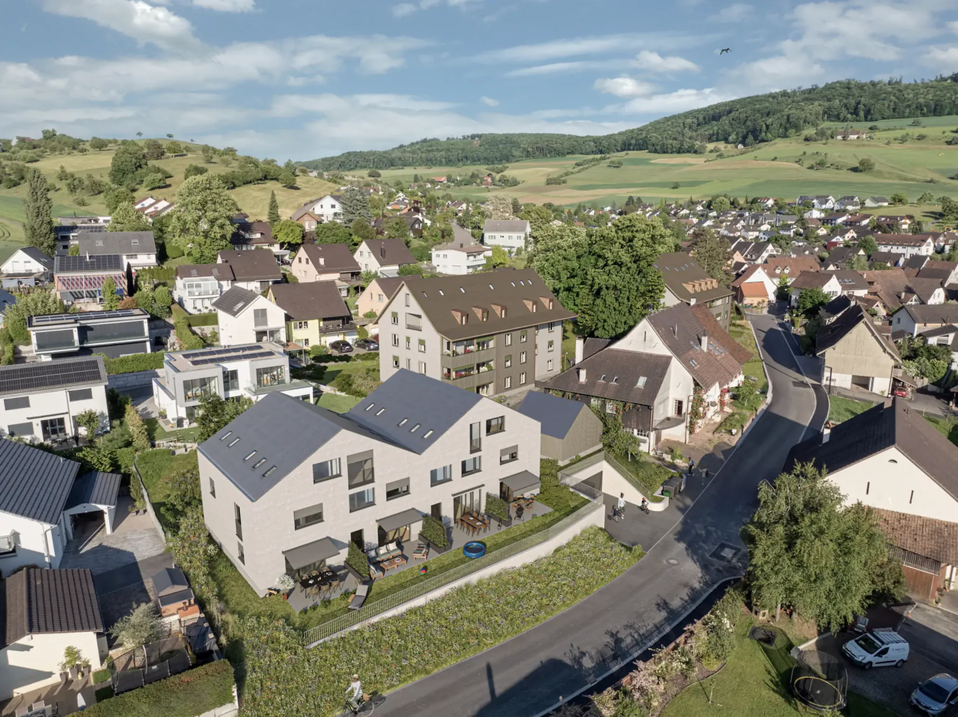 Reihenhaus-Neubau mit Garten und Terrasse inkl. Einstellhallenplatz
