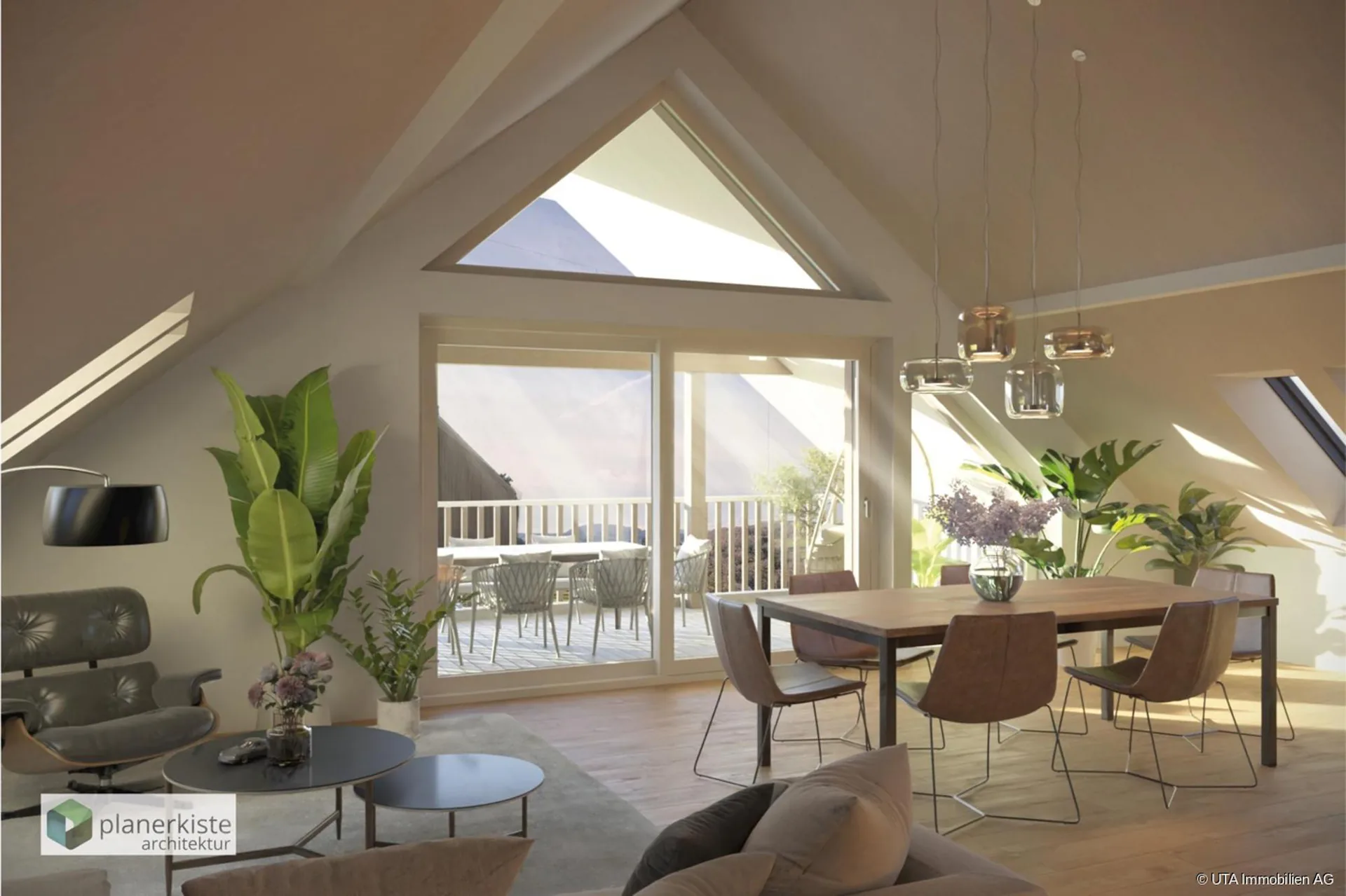 Attractive new apartments in a green setting