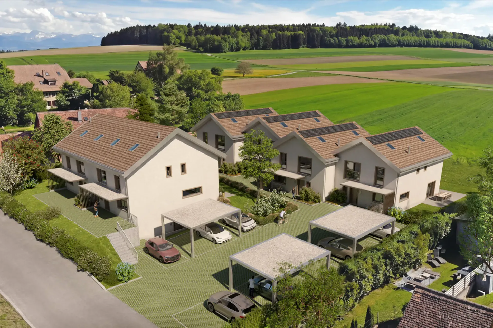 NOUVEAU PROJET DE 6 VILLAS FAMILIALES À THIERRENS AVEC JARDINS !