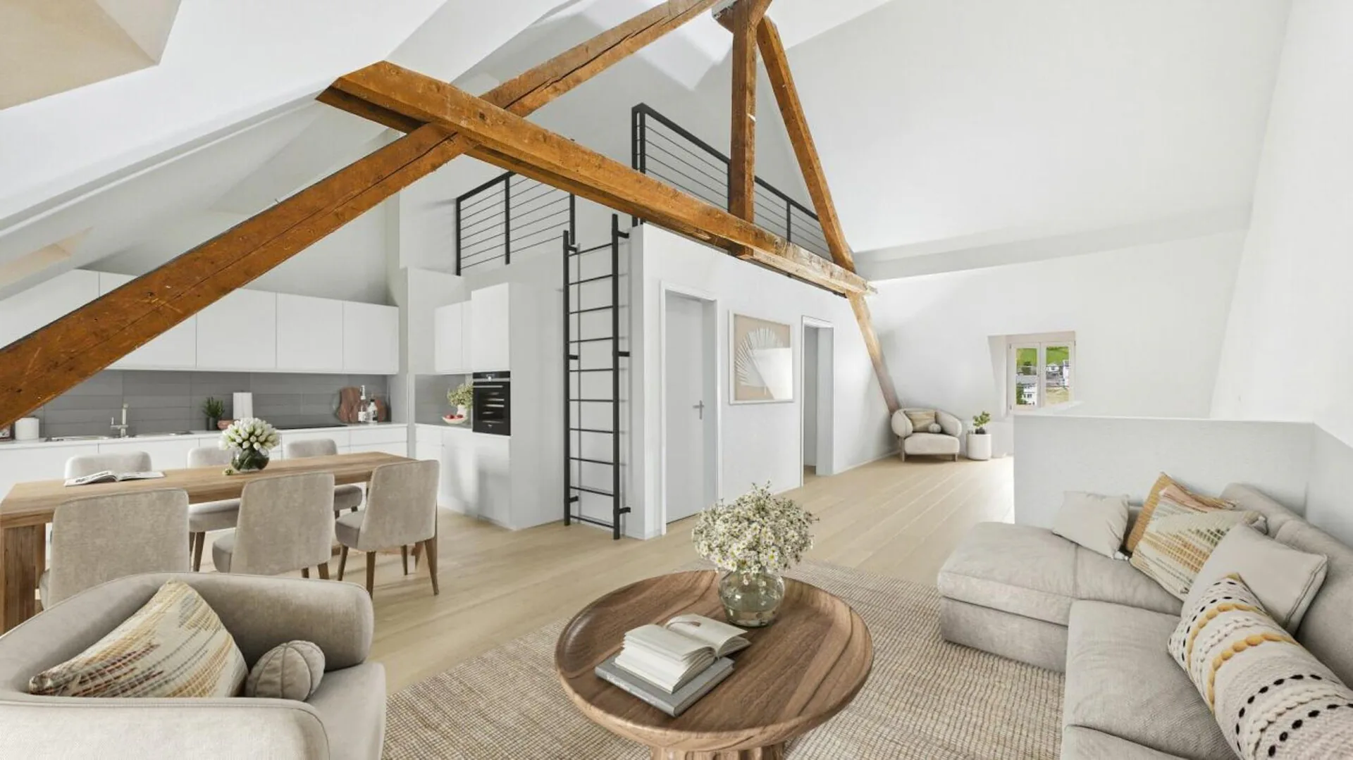 Appartement de 3,5 pièces fraîchement rénové avec beaucoup de lumière et de confort moderne