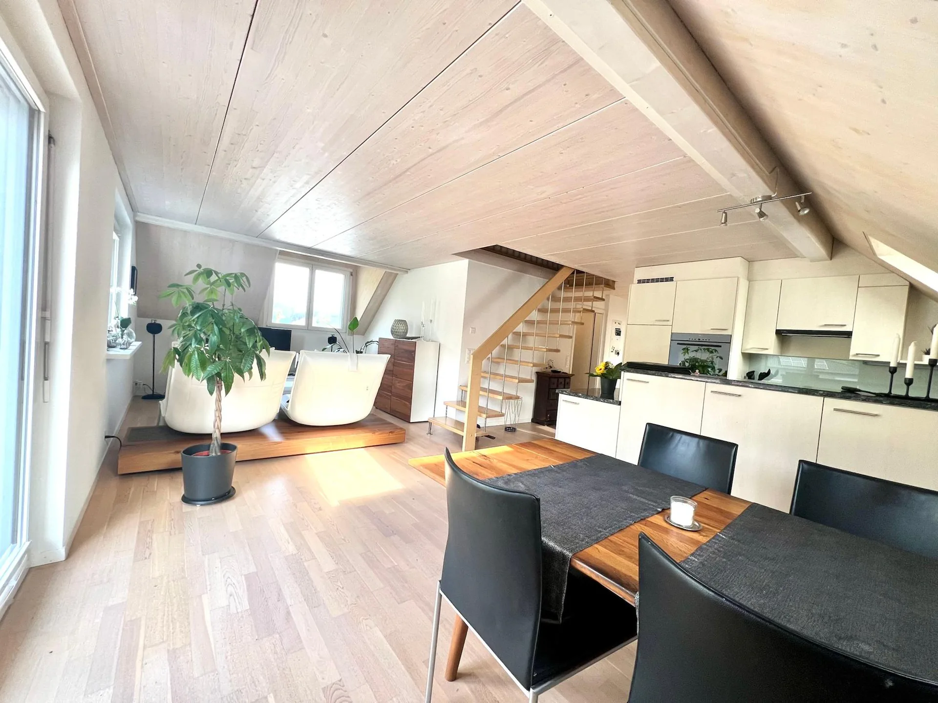 High-quality and modern with a view of the green
