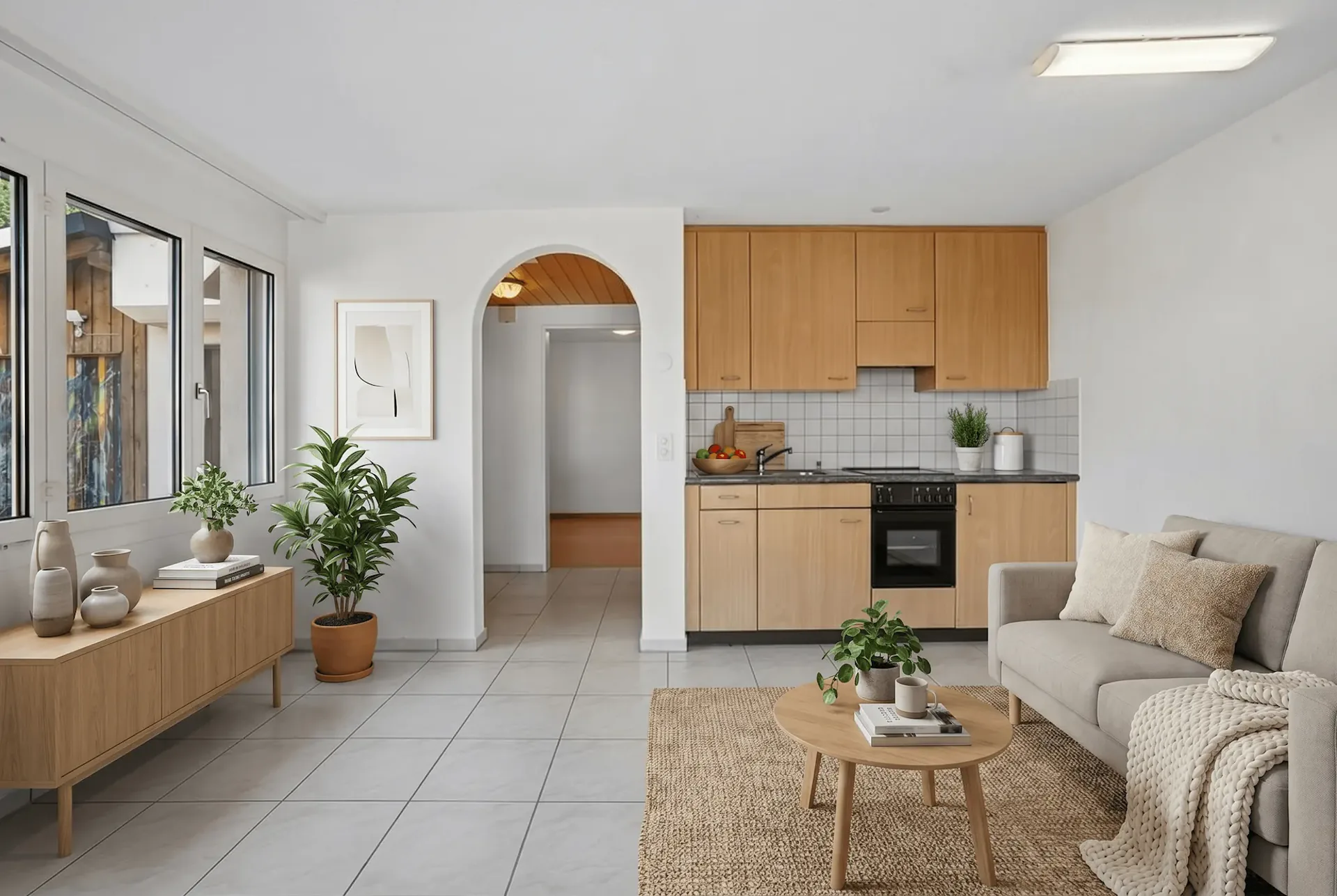 Petit et charmant au lac Ägeri : appartement 2 pièces avec vue sur le lac