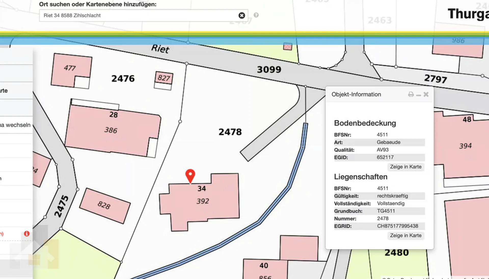 1'367 m² di terreno edificabile a Zihlschlacht, zona villaggio D2