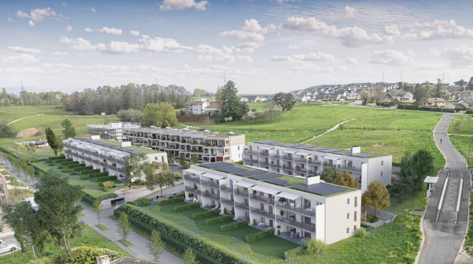 Spacious 1.5-room new apartment with 41m2 and balcony