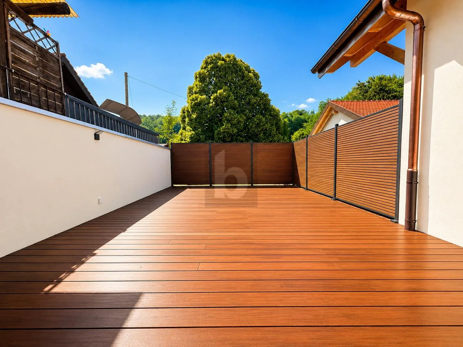 GRANDE TERRASSE DANS UN CADRE PAISIBLE
