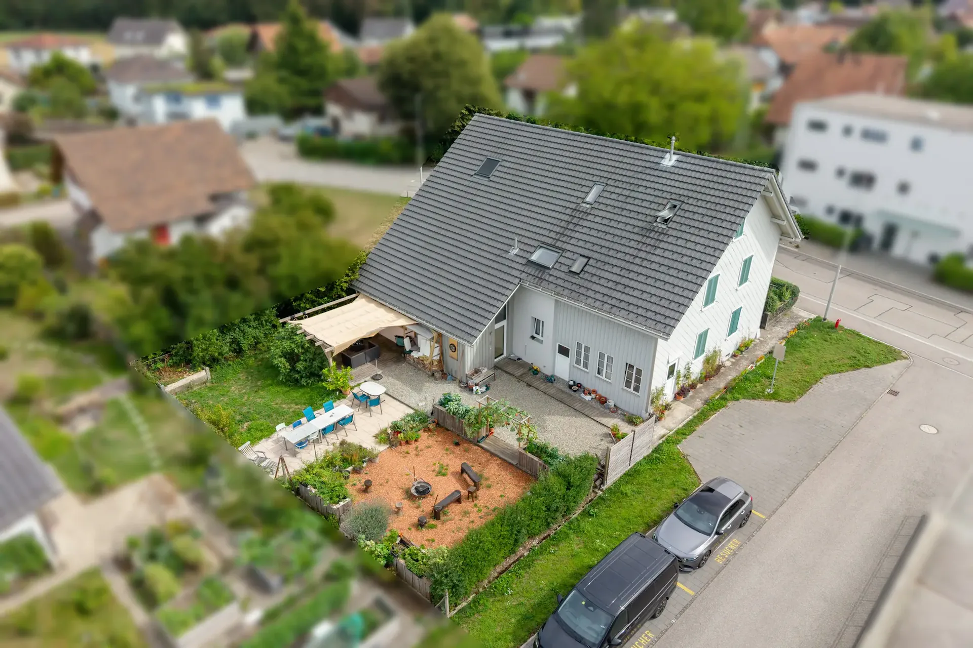 Trois unités d'habitation, perspectives diverses