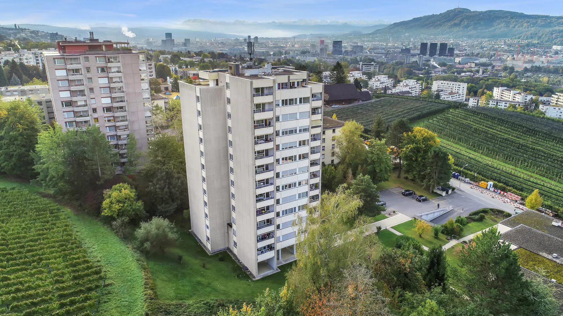 Vivre au milieu des vignobles avec vue sur Zurich