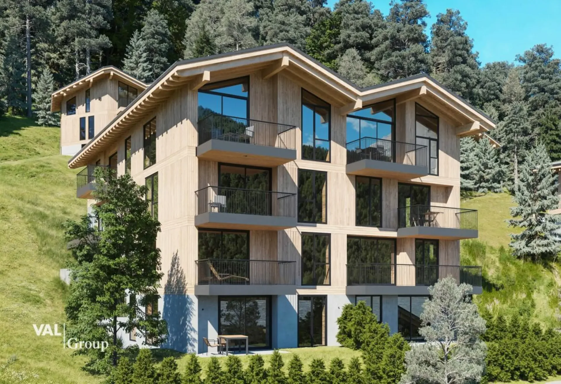 Residenz Le Roc: Luxuriöse Wohnungen mit 5-Sterne-Komfort und Bergpanorama