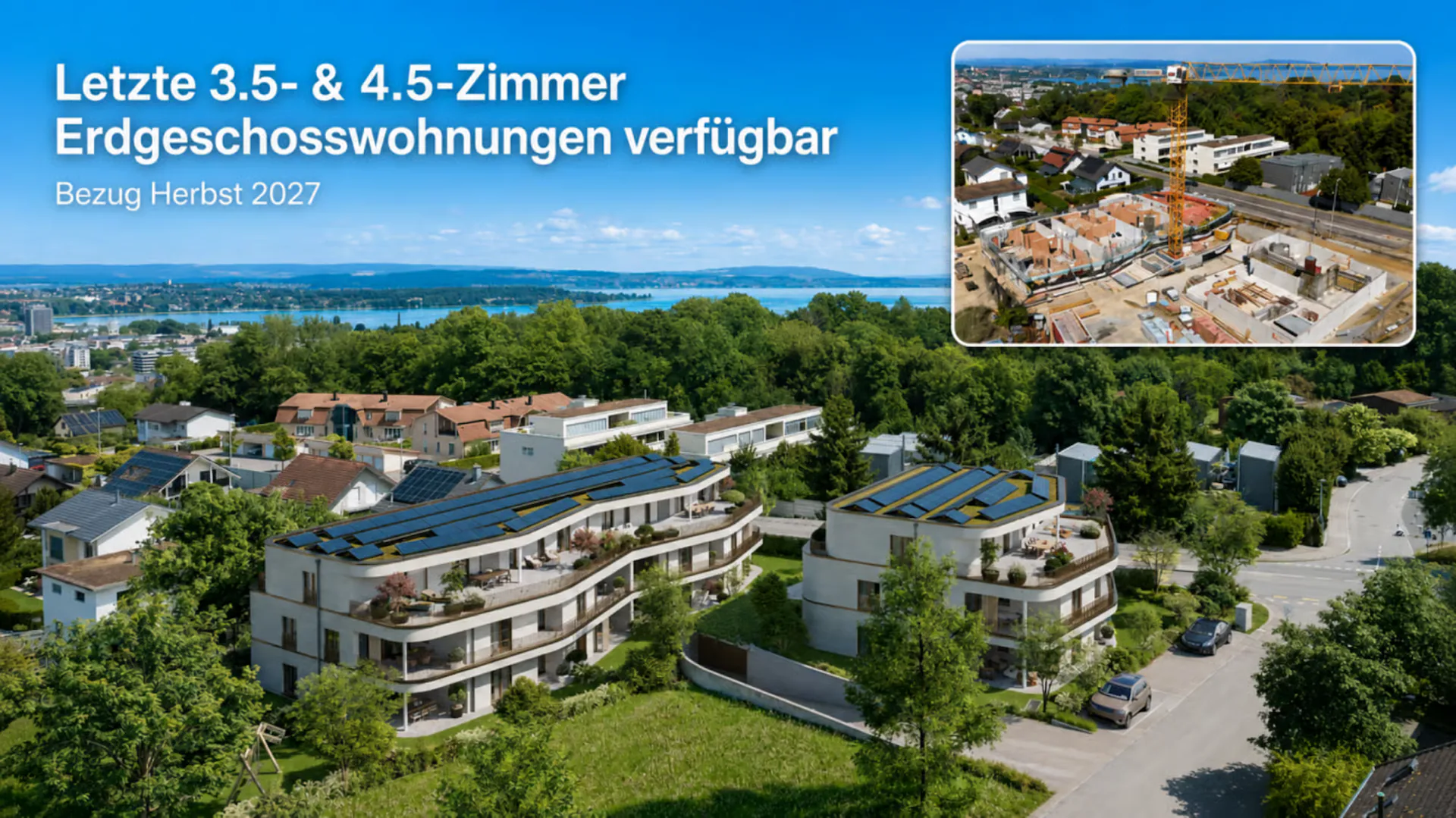 Ultimi appartamenti nuovi 3.5- & 4.5-locali con grande giardino