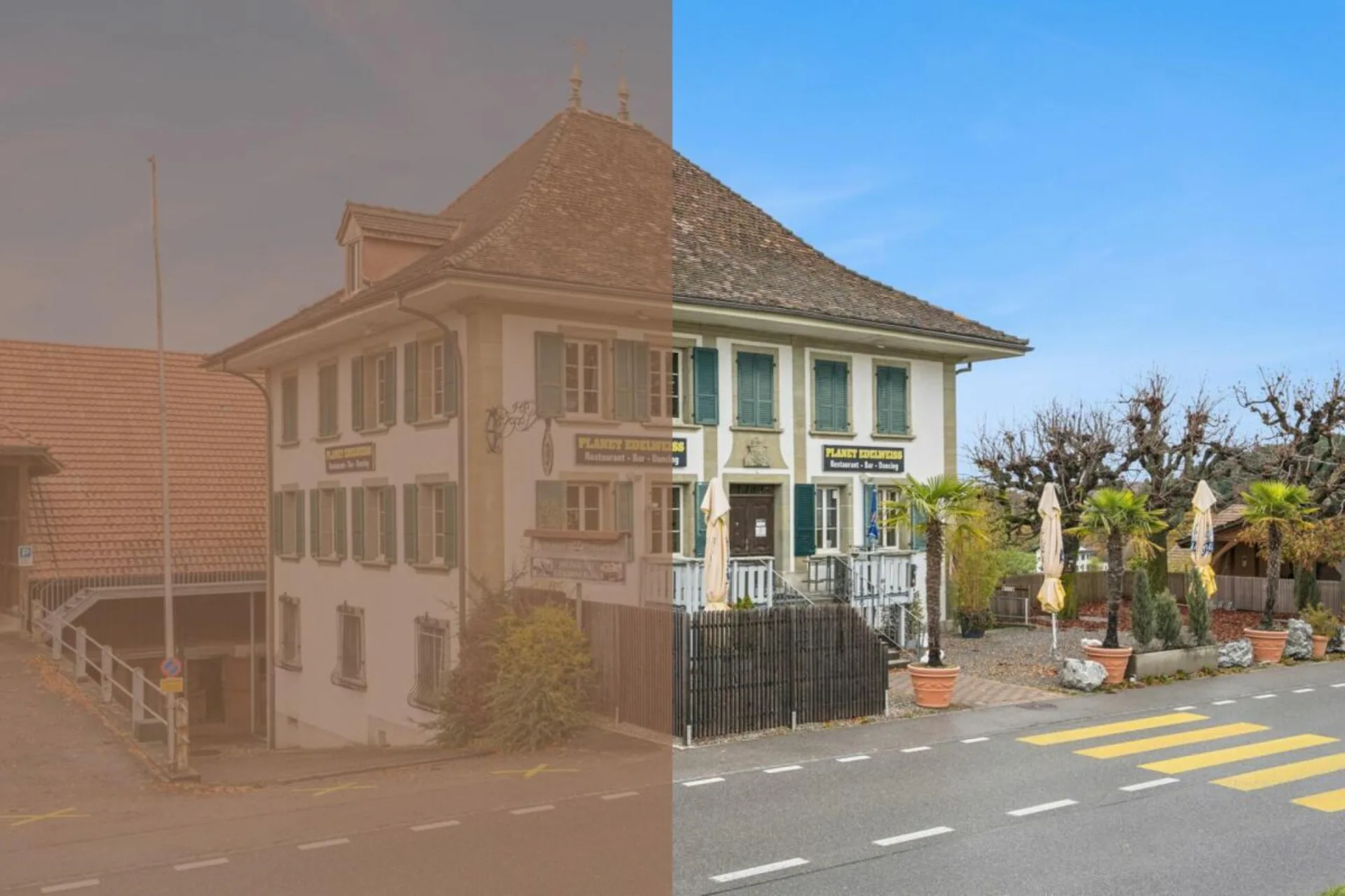 Propriété attractive avec restaurant et grand parking