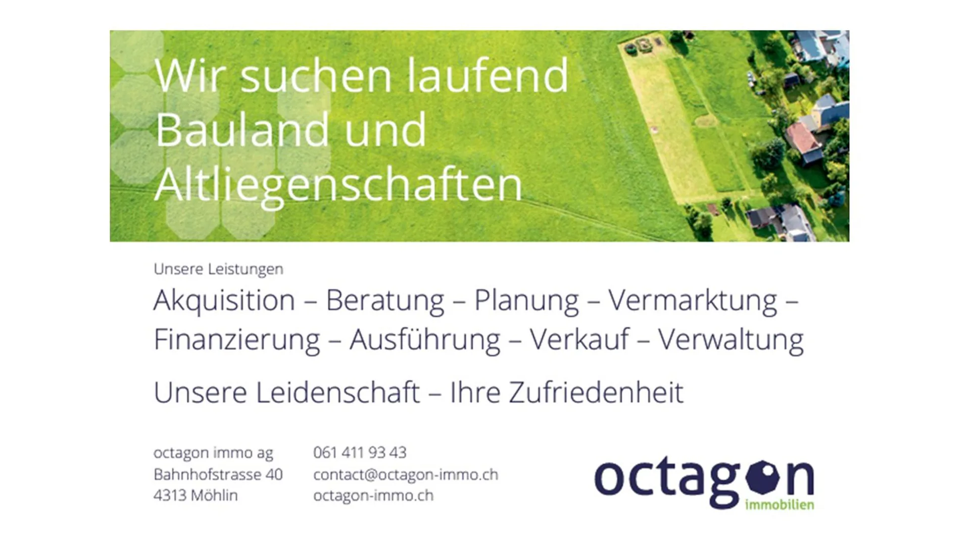 Neubauprojekt mit 4 freistehenden Einfamilienhäuser