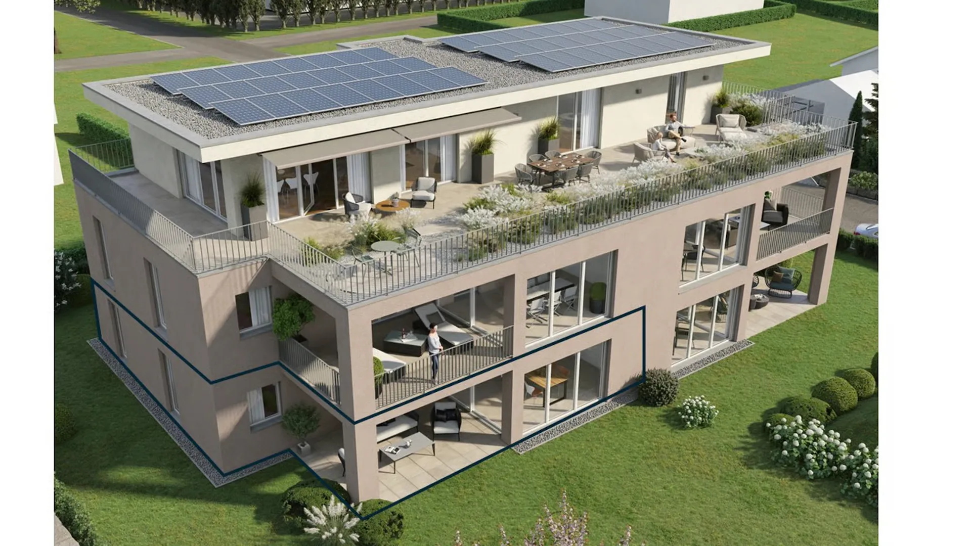 Luminoso, Spazioso e Moderno con un Grande Giardino Privato / Appartamento BS1