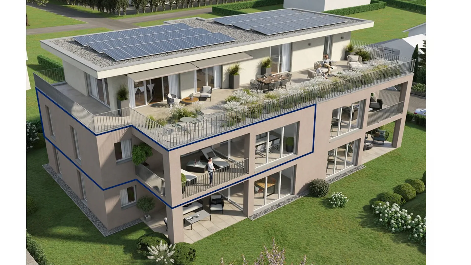 Luminoso, spazioso e moderno con un bellissimo giardino invernale / Appartamento BS3