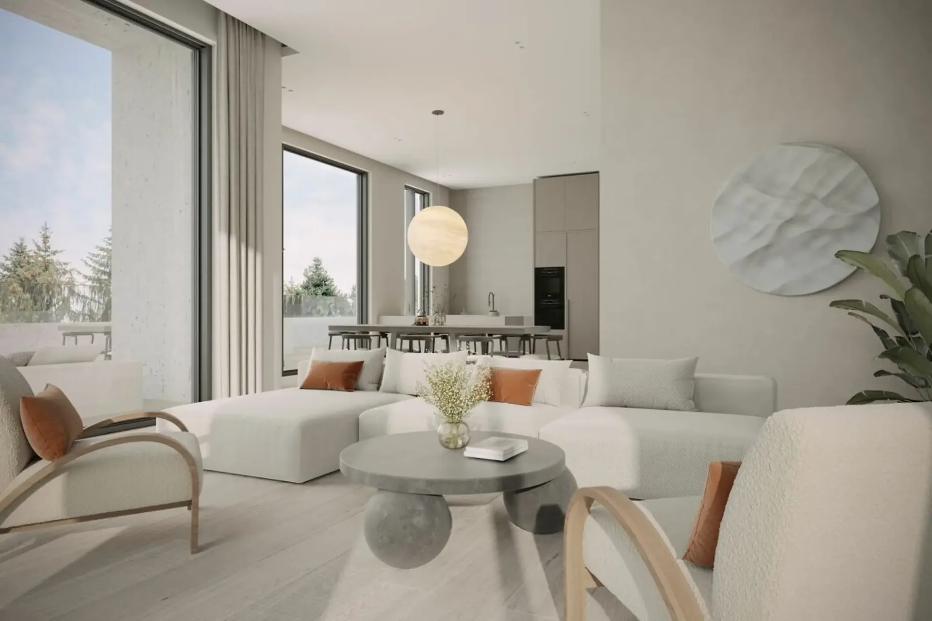 2½ Pièces Appartement Attique: Nouveau Bâtiment avec Vue sur la Verdure