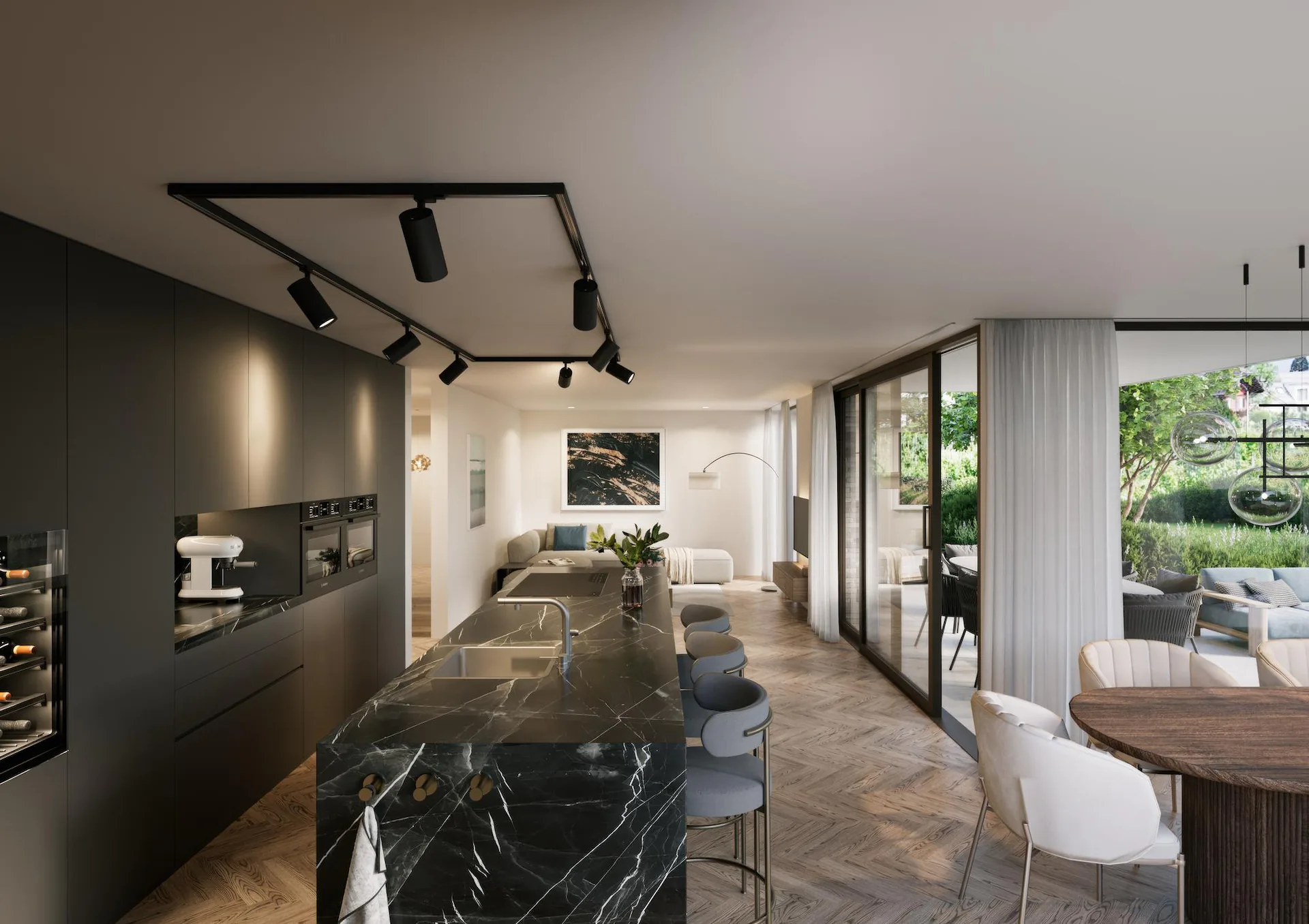 Appartamento di giardino esclusivo 5.5 locali DUPLEX SMARAGD con benessere/...