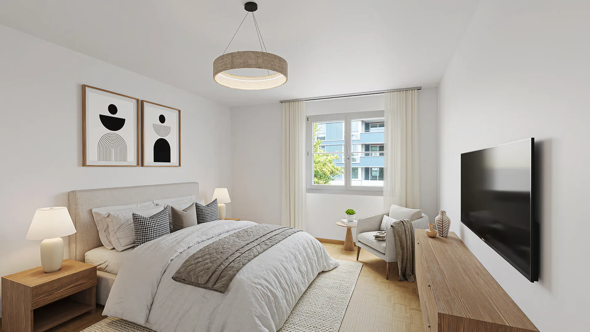 Lichtdurchflutete Familienwohnung am Waldrand