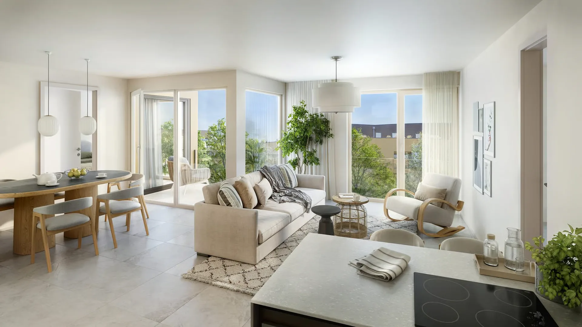 Spacious 4.5-room apartment with loggia - Le Landeron