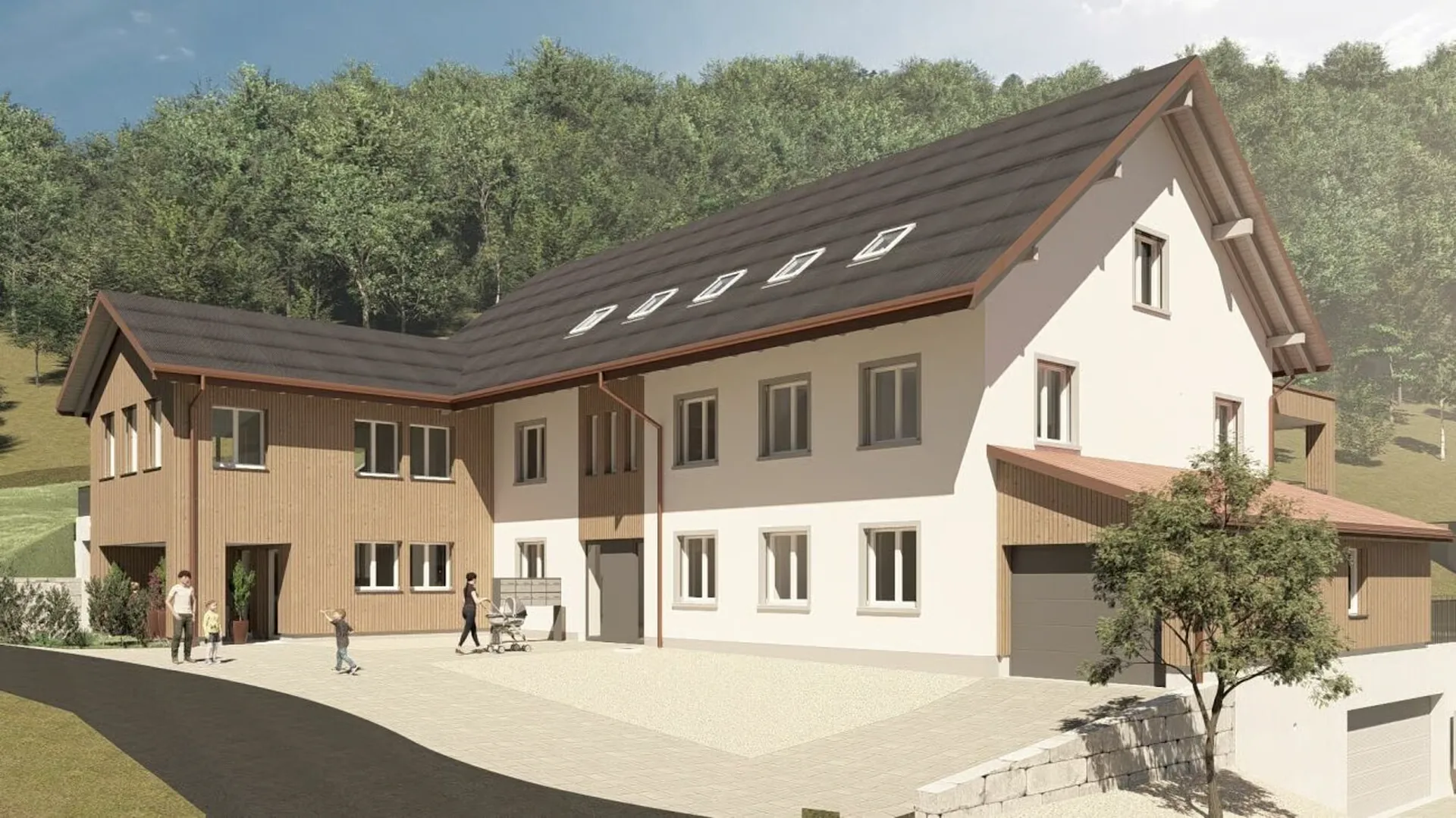 Appartement de 4,5 pièces au rez-de-chaussée à occuper pour la première fois