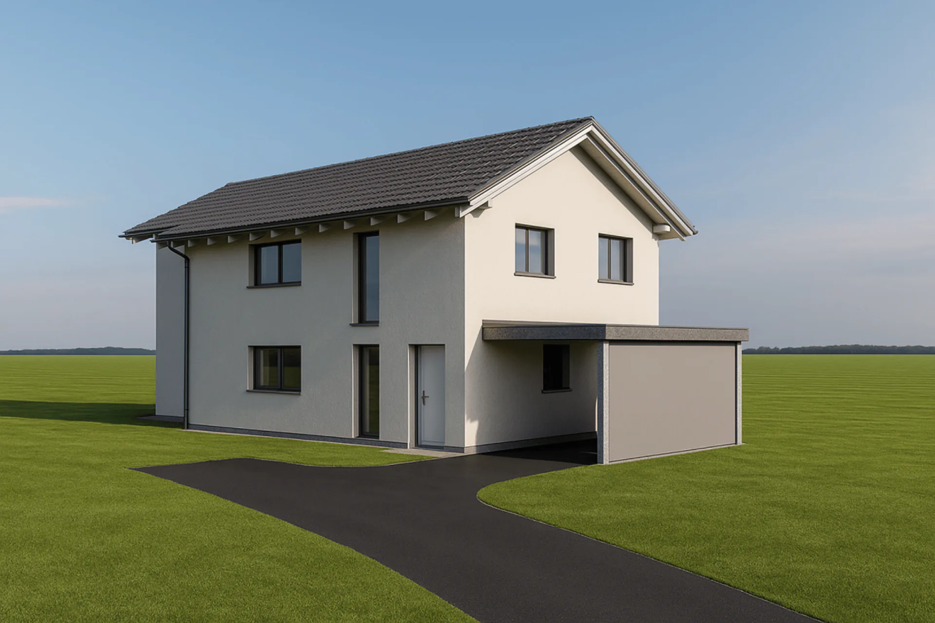 Construction neuve, maison unifamiliale de 5,5 pièces dans un bel emplacement