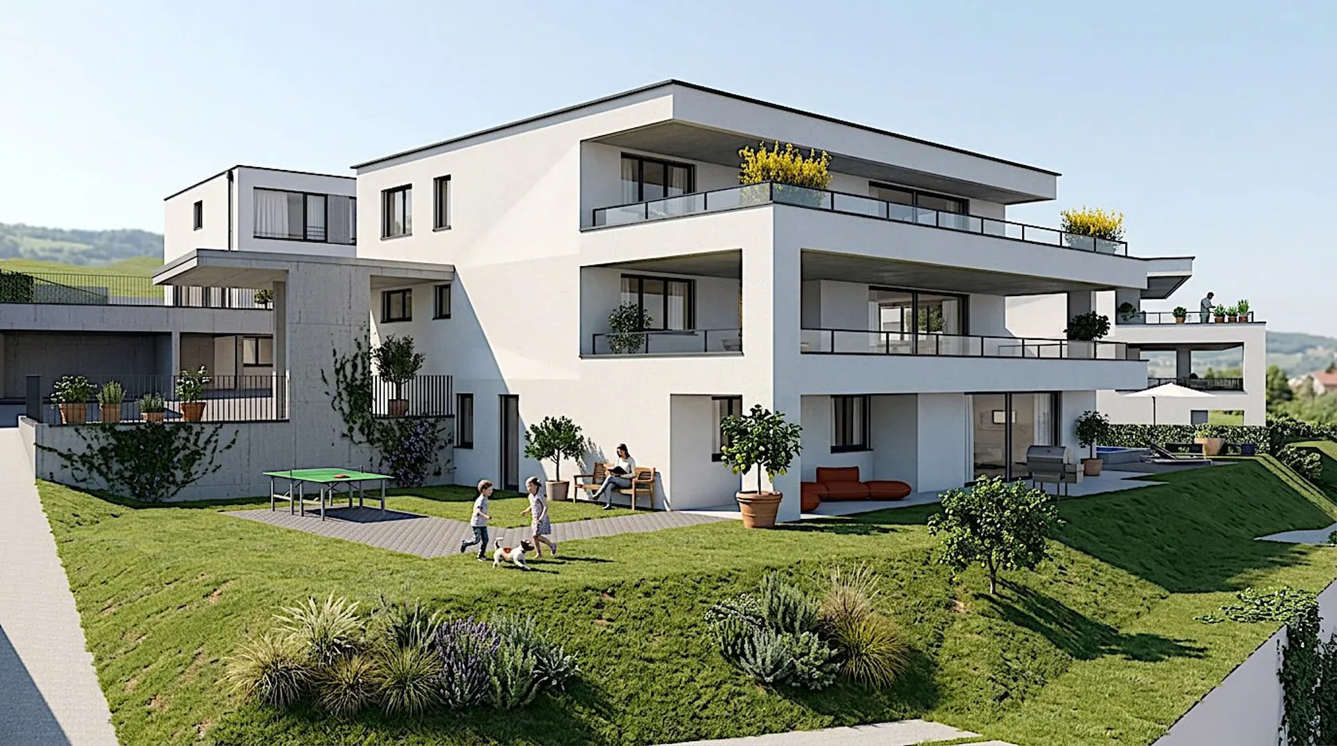 Appartements neufs de 4,5 pièces avec balcon ou espace de séjour à Niederdorf