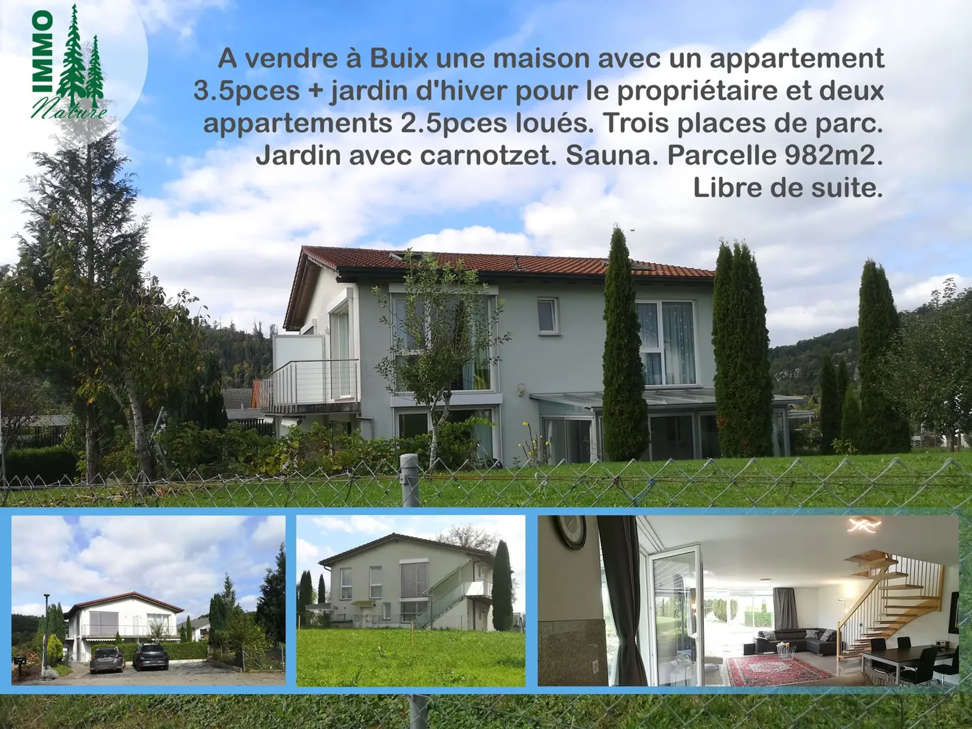 Price reduction: House with two rented apartments and one apartment for the owner