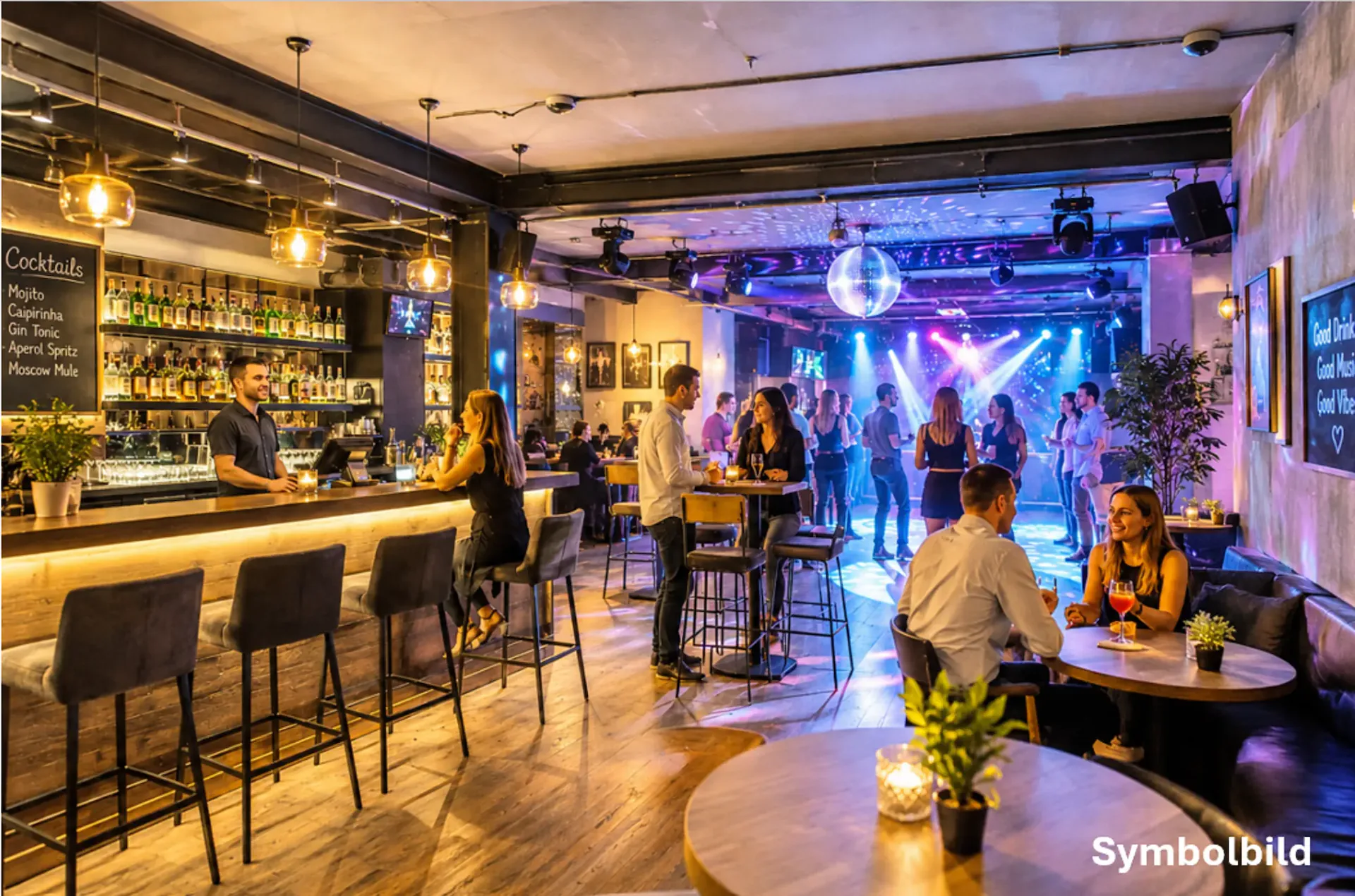 Ville de Berne – Bar établie avec exploitation de disco à reprendre