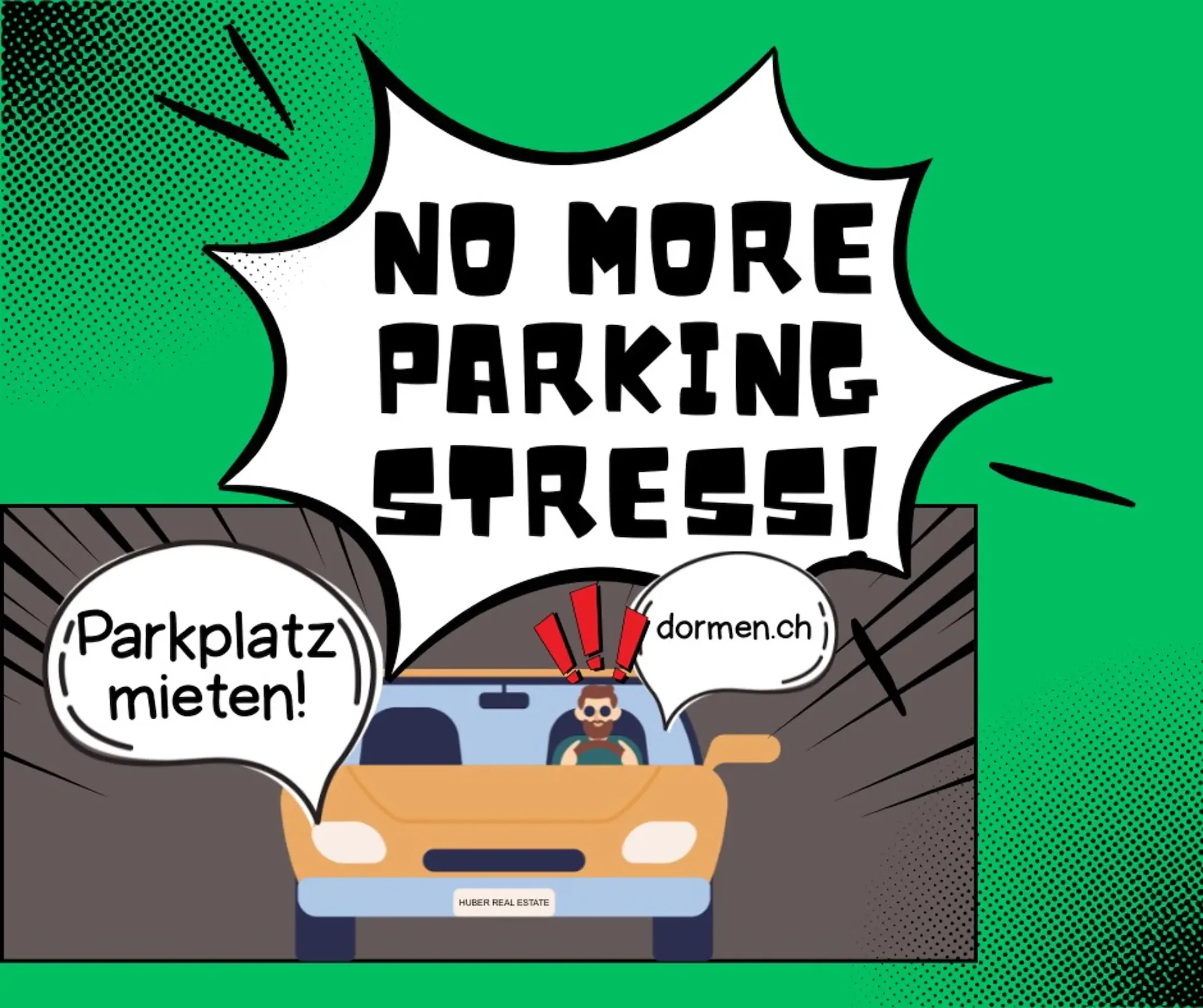 Motorradparkplatz in Ebikon