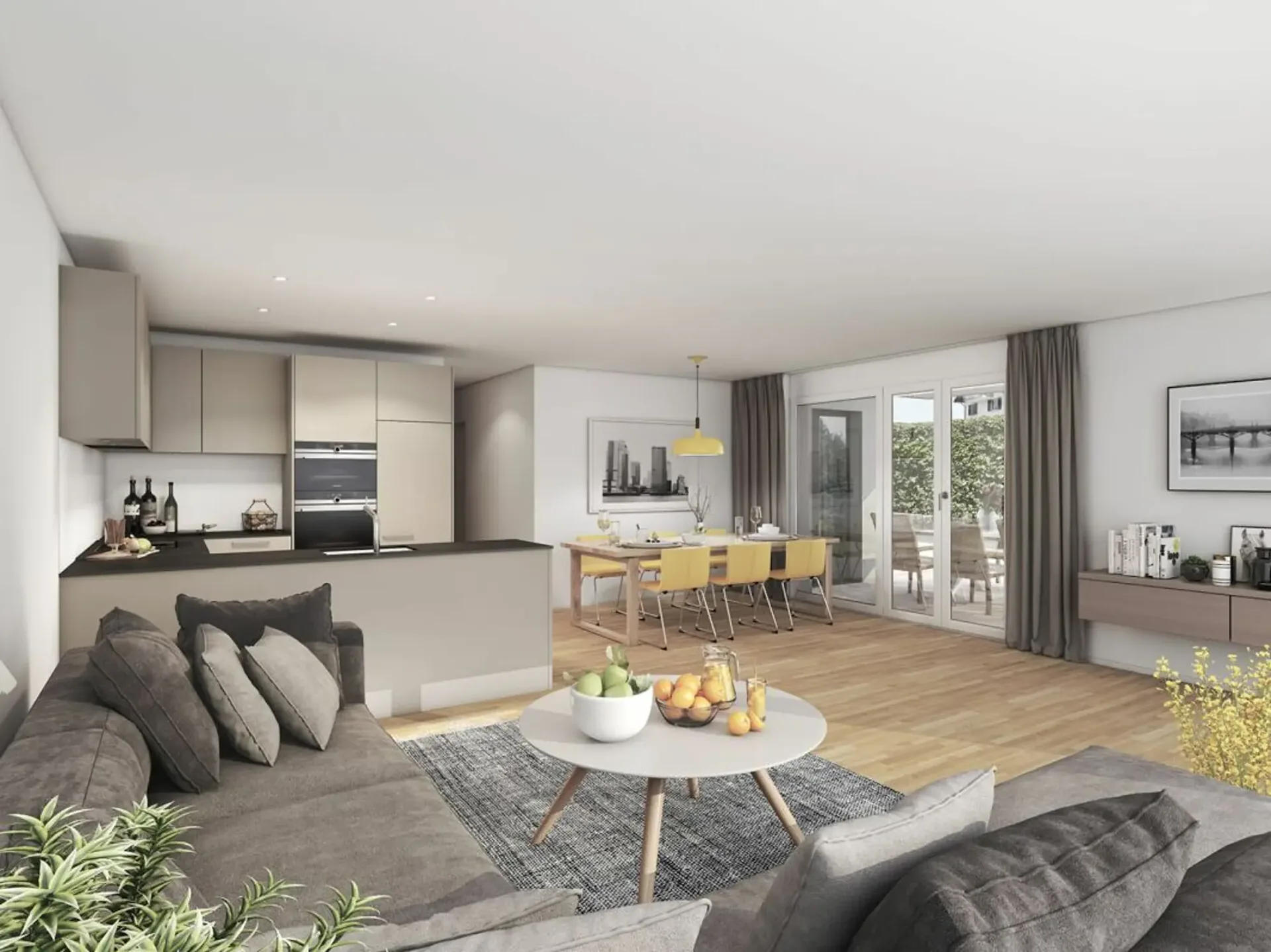 Progetto di costruzione nuova "Centro" / Vivere al centro. Abitare tranquillamente.