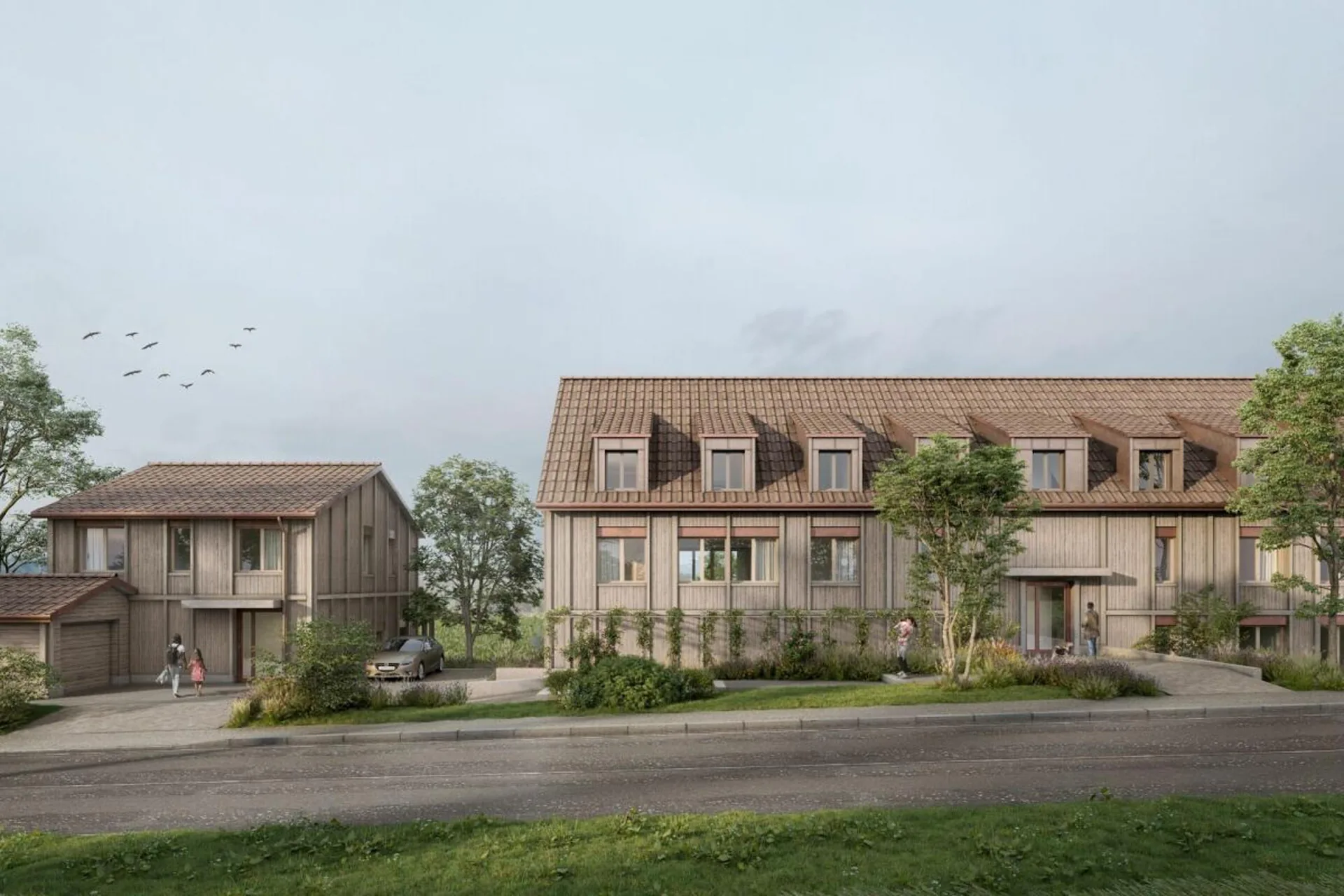 À proximité de la nature et pittoresque - appartement de jardin 4,5 pièces